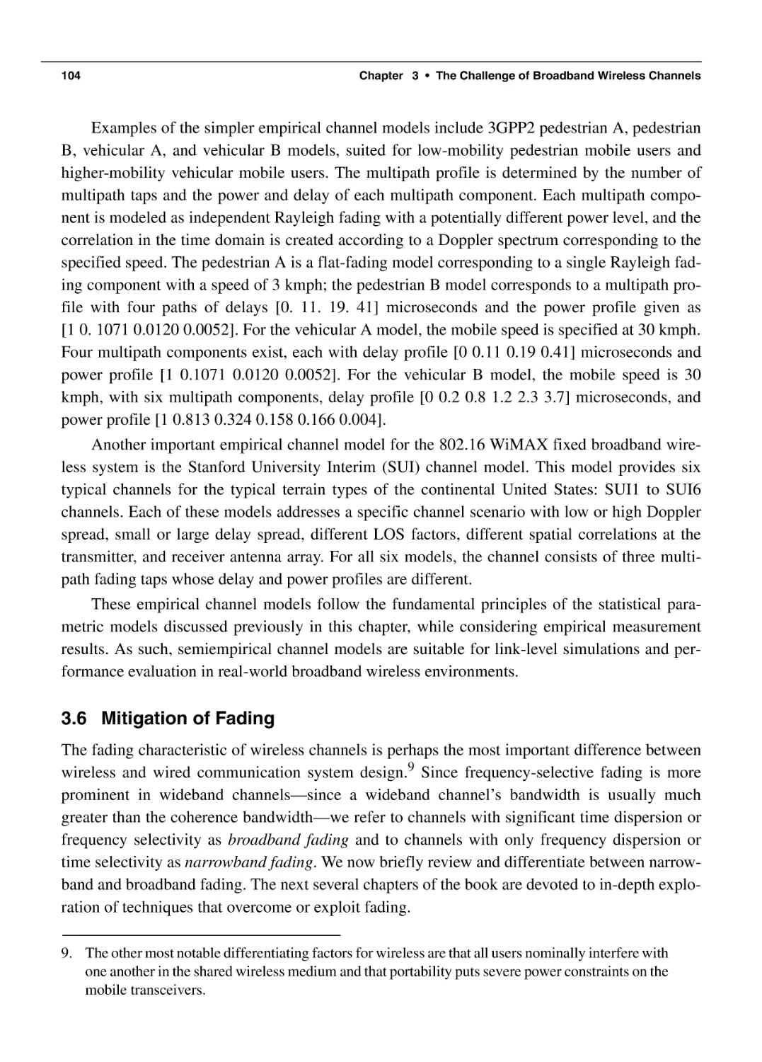 3.6 Mitigation of Fading