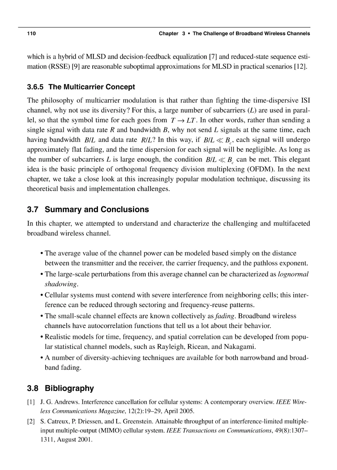 3.7 Summary and Conclusions
3.8 Bibliography