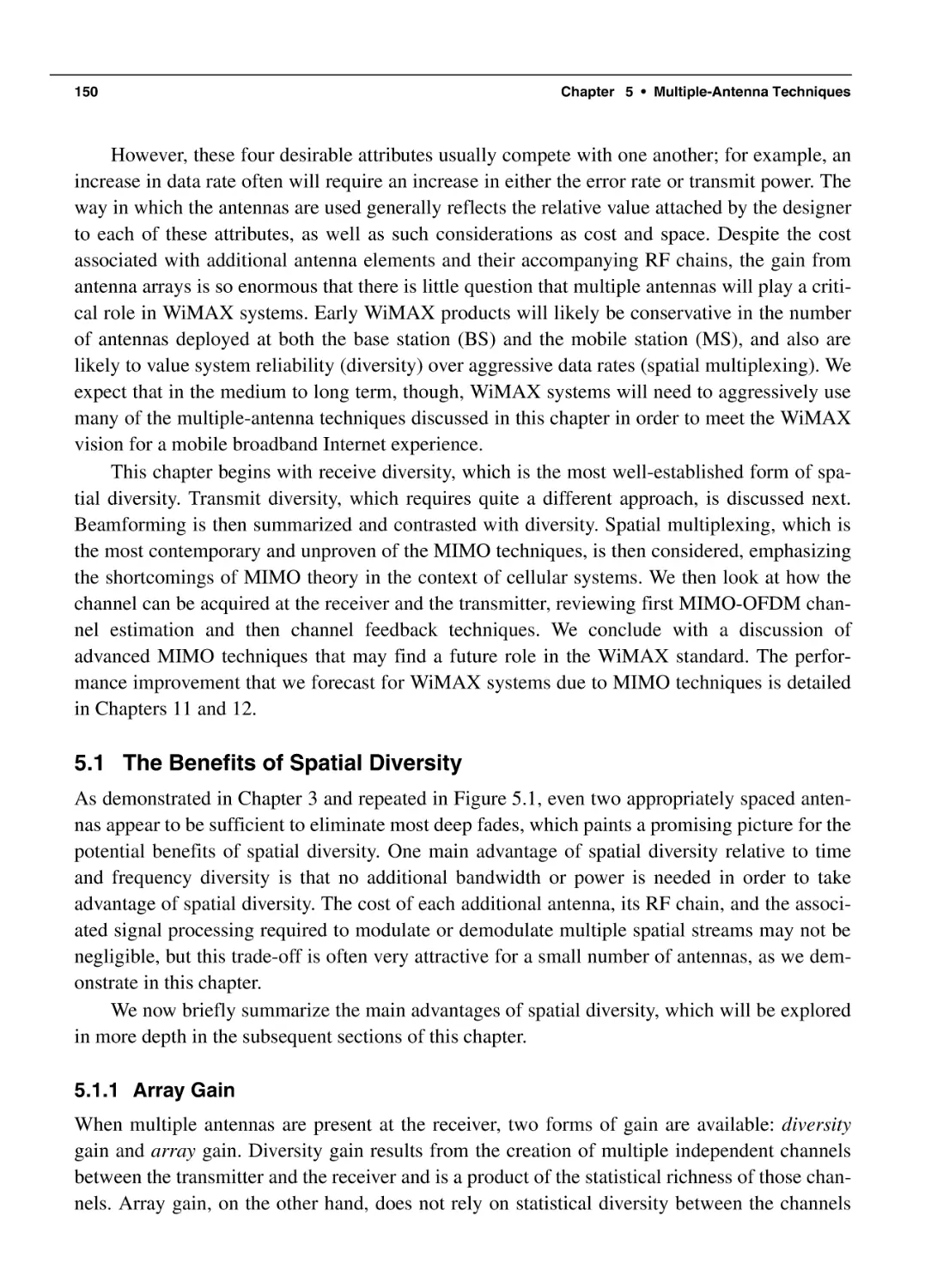 5.1 The Benefits of Spatial Diversity