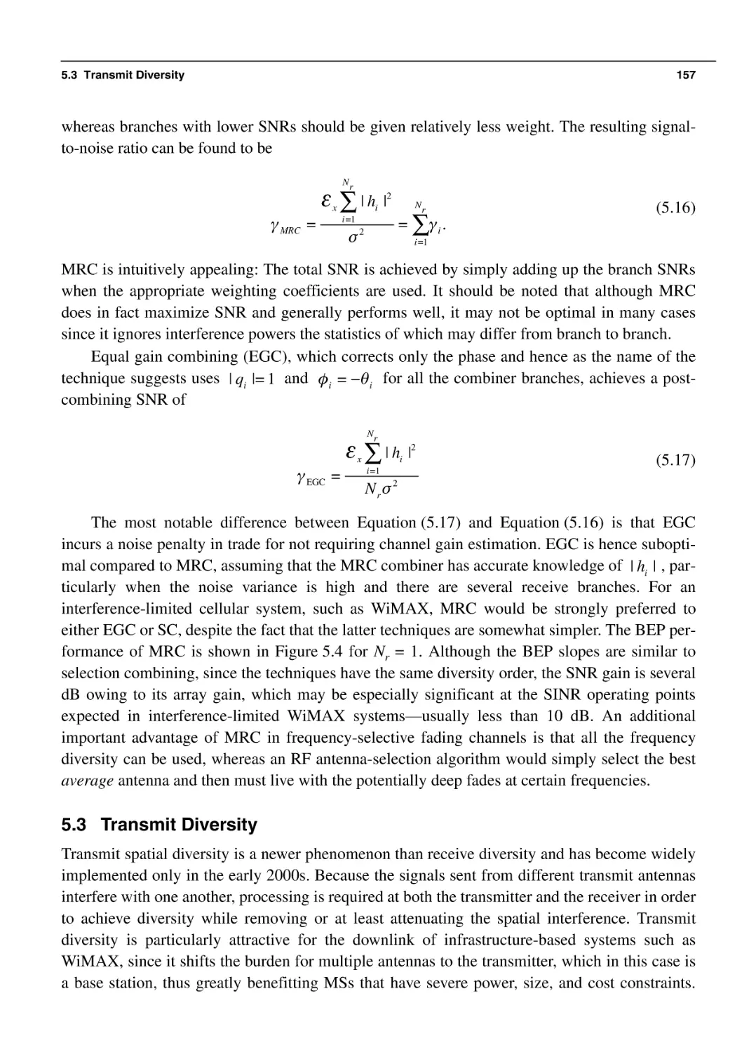 5.3 Transmit Diversity