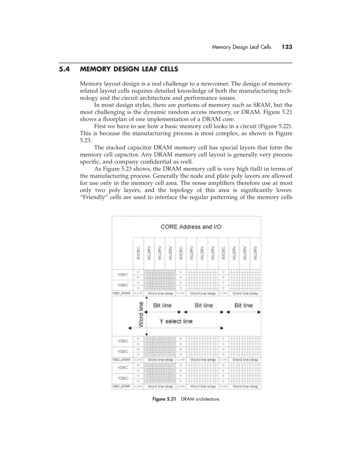 5.4 Memory design leaf cells