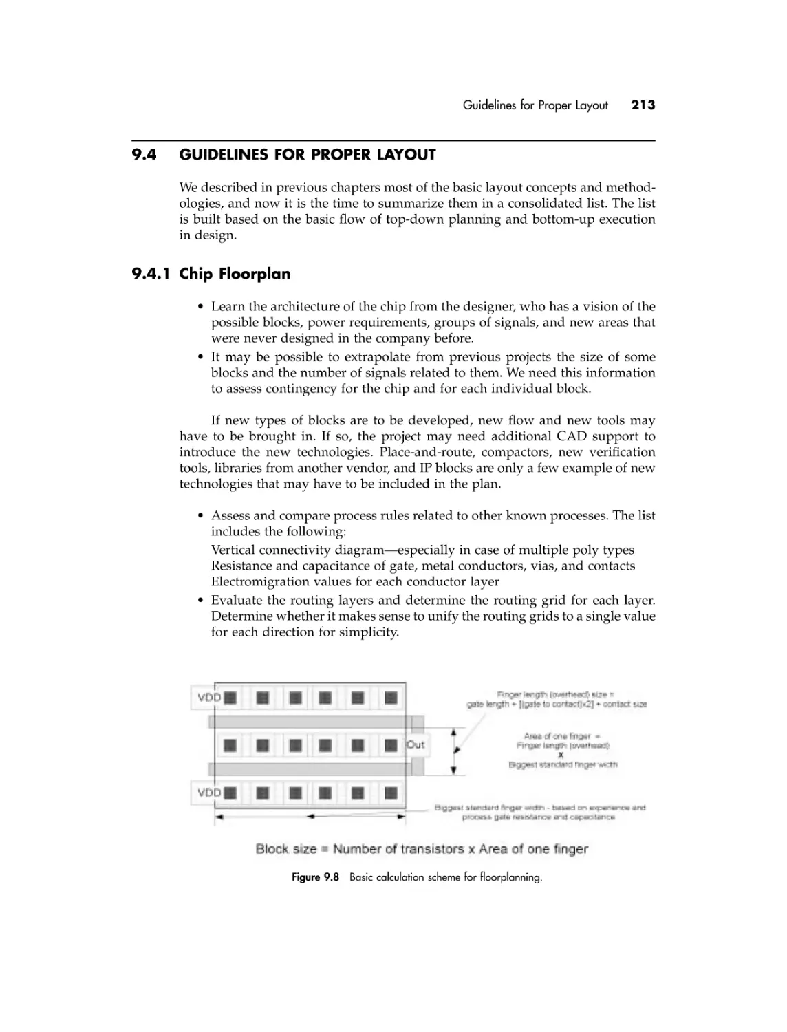 9.4 Guidelines for proper layout