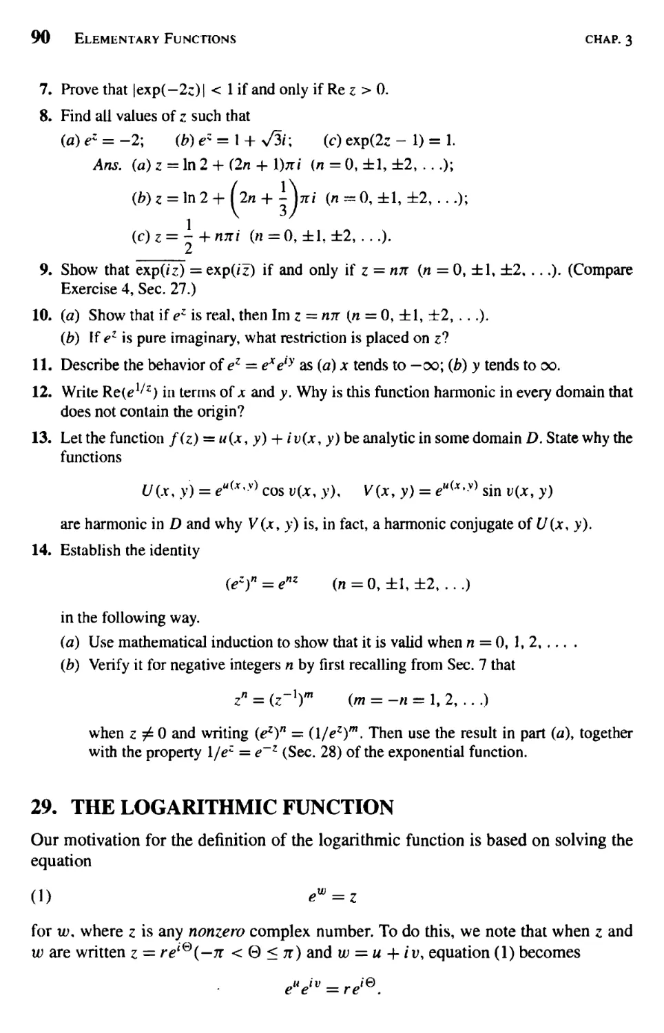 The Logarithmic Function