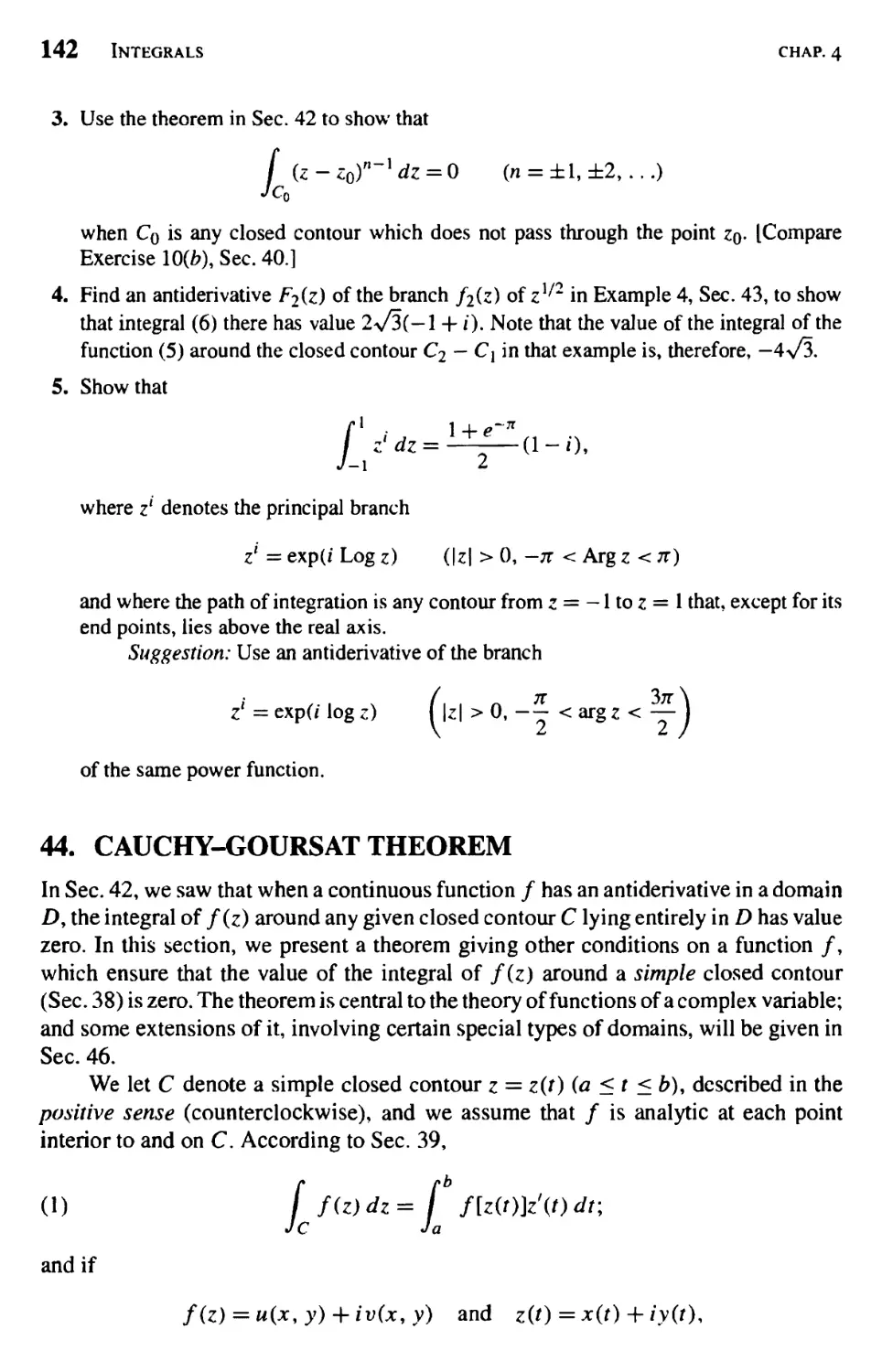 Cauchy-Goursat Theorem
