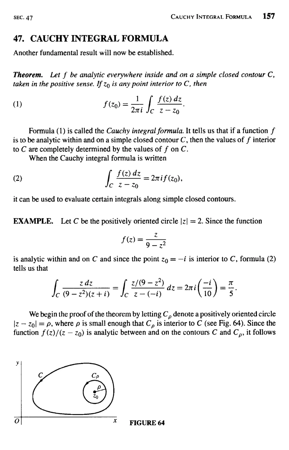 Cauchy Integral Formula