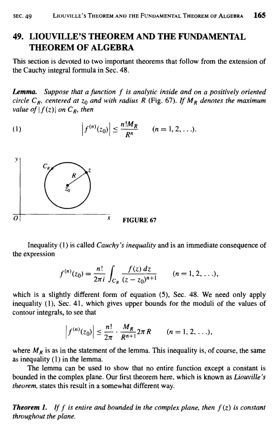 Liouville's Theorem and the Fundamental Theorem of Algebra