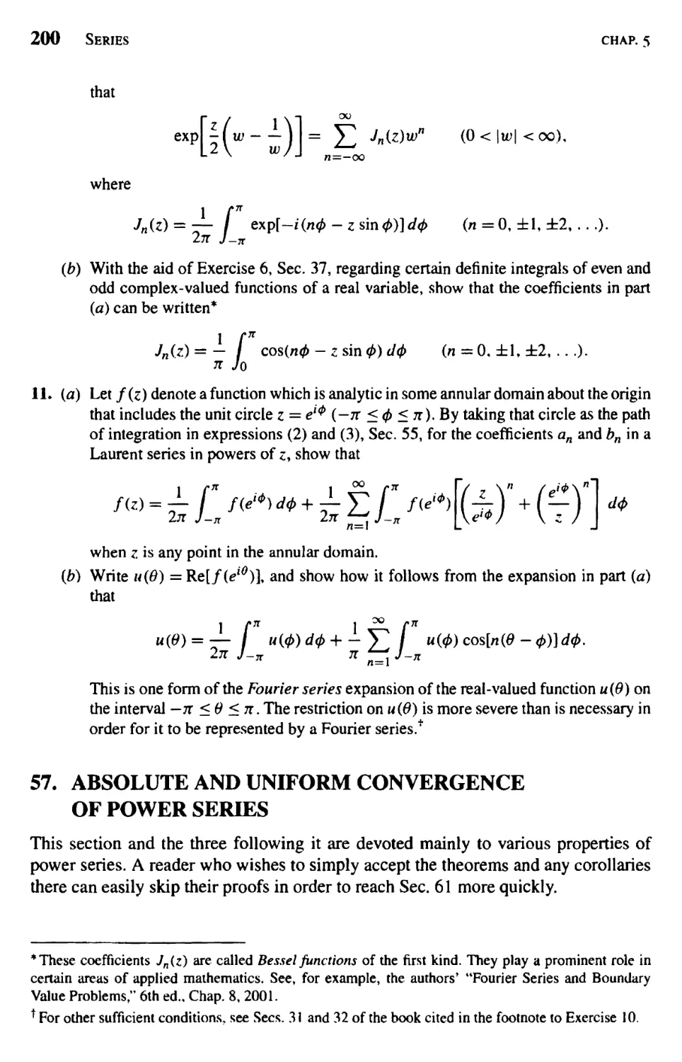 Absolute and Uniform Convergence of Power Series
