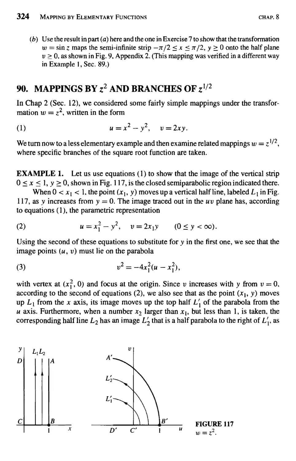 Mappings by $z^2$ and Branches of $z^{1/2}$