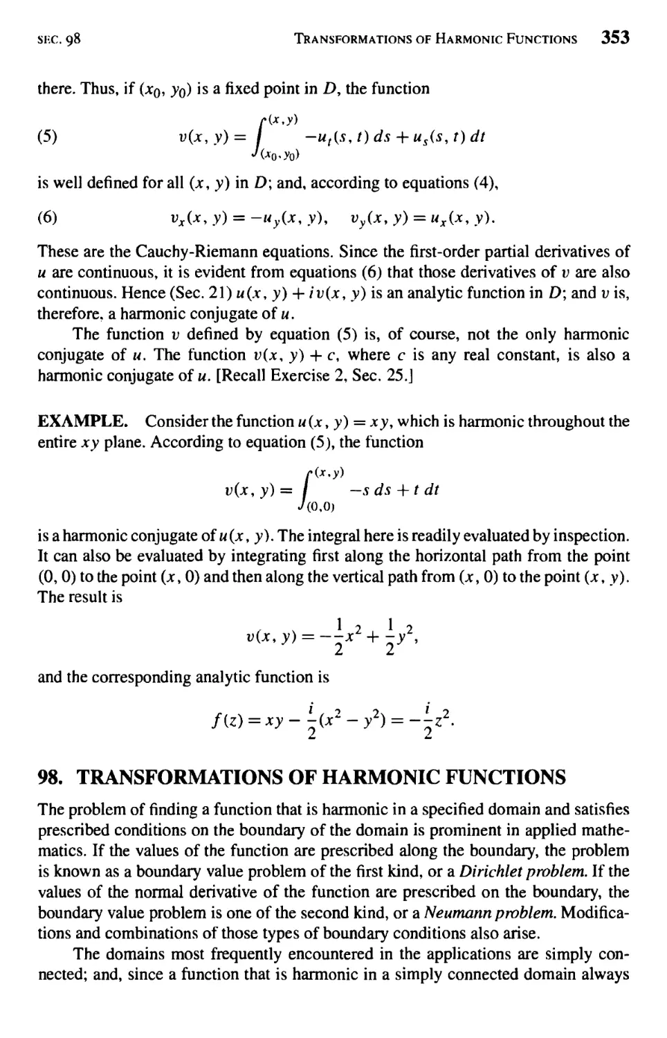 Transformations of Harmonic Functions