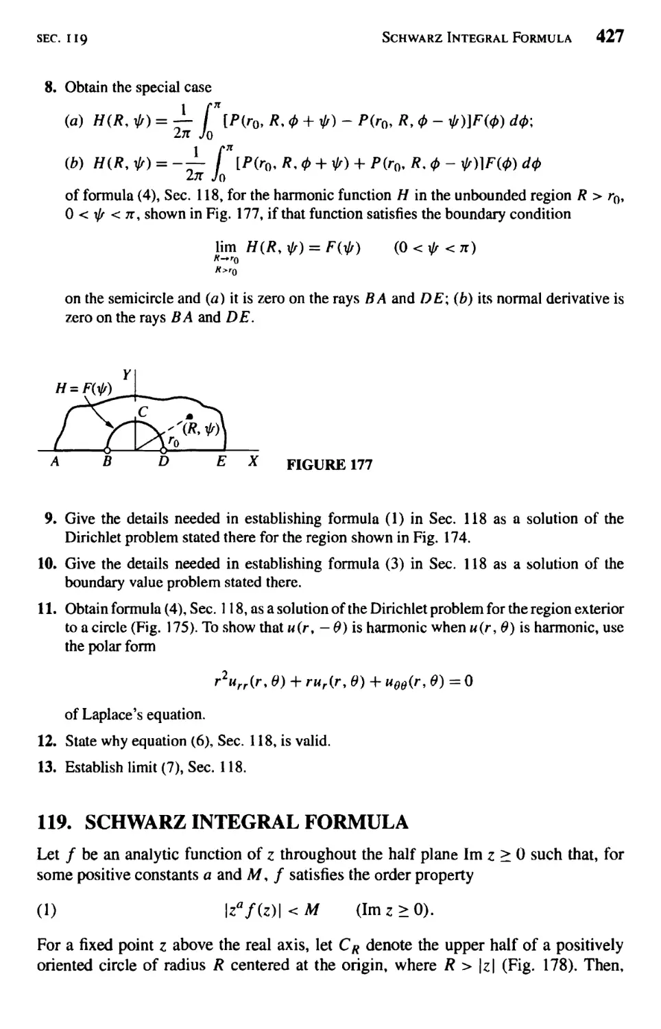 Schwarz Integral Formula