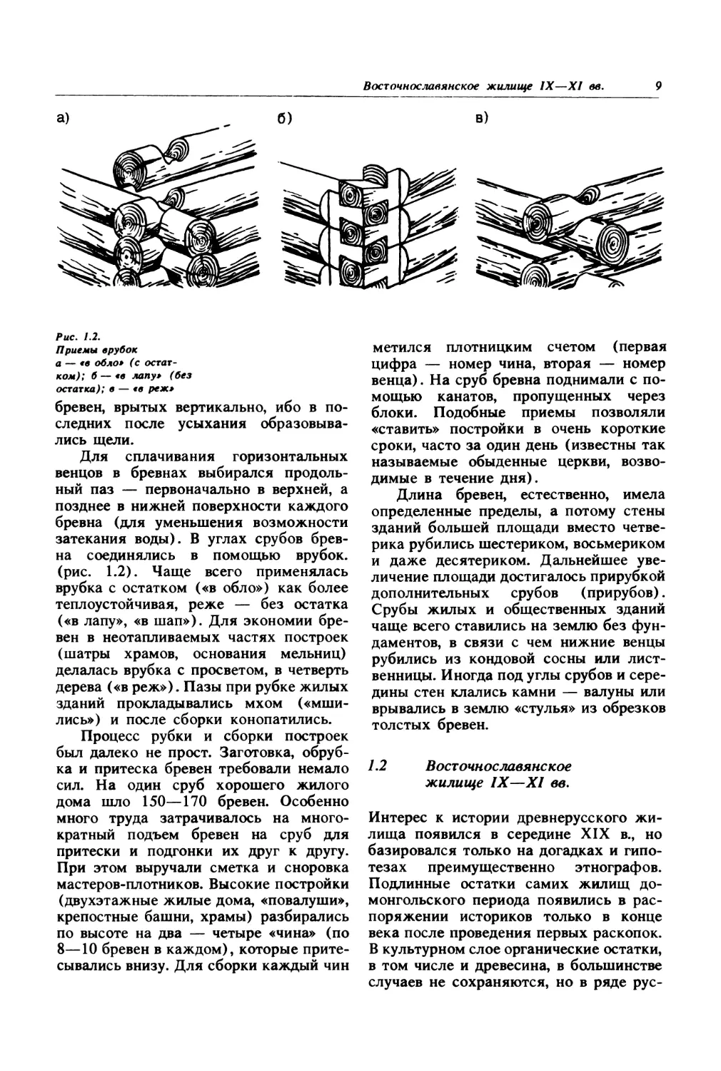 1.2. Восточнославянское жилище IX—XI вв.