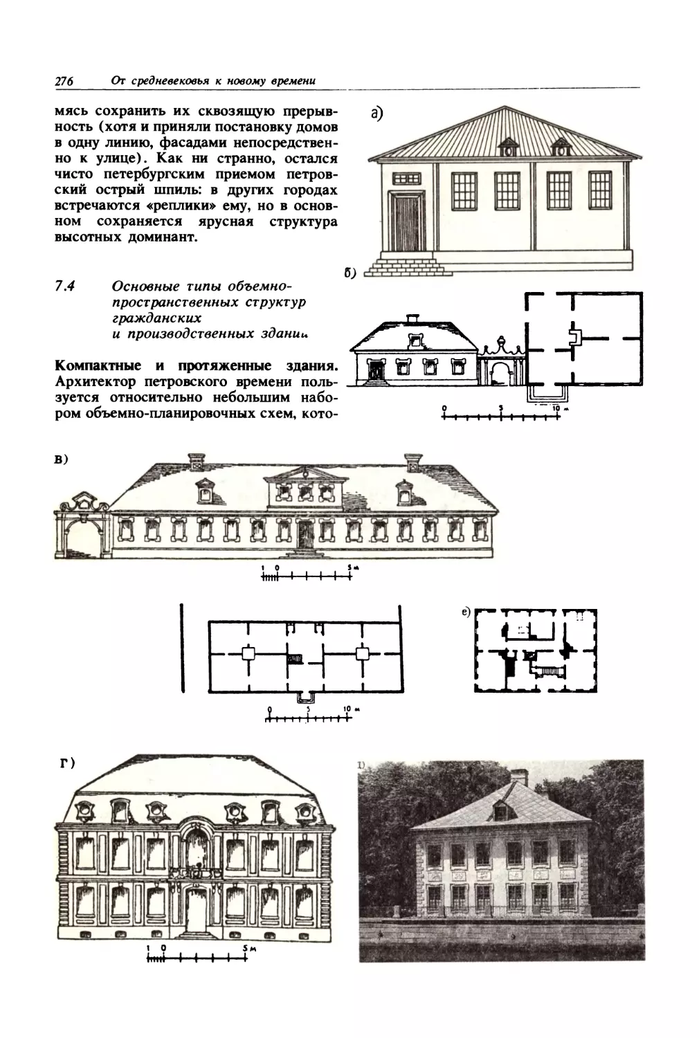 7.4. Основные типы объемно-пространственных структур гражданских и производственных зданий