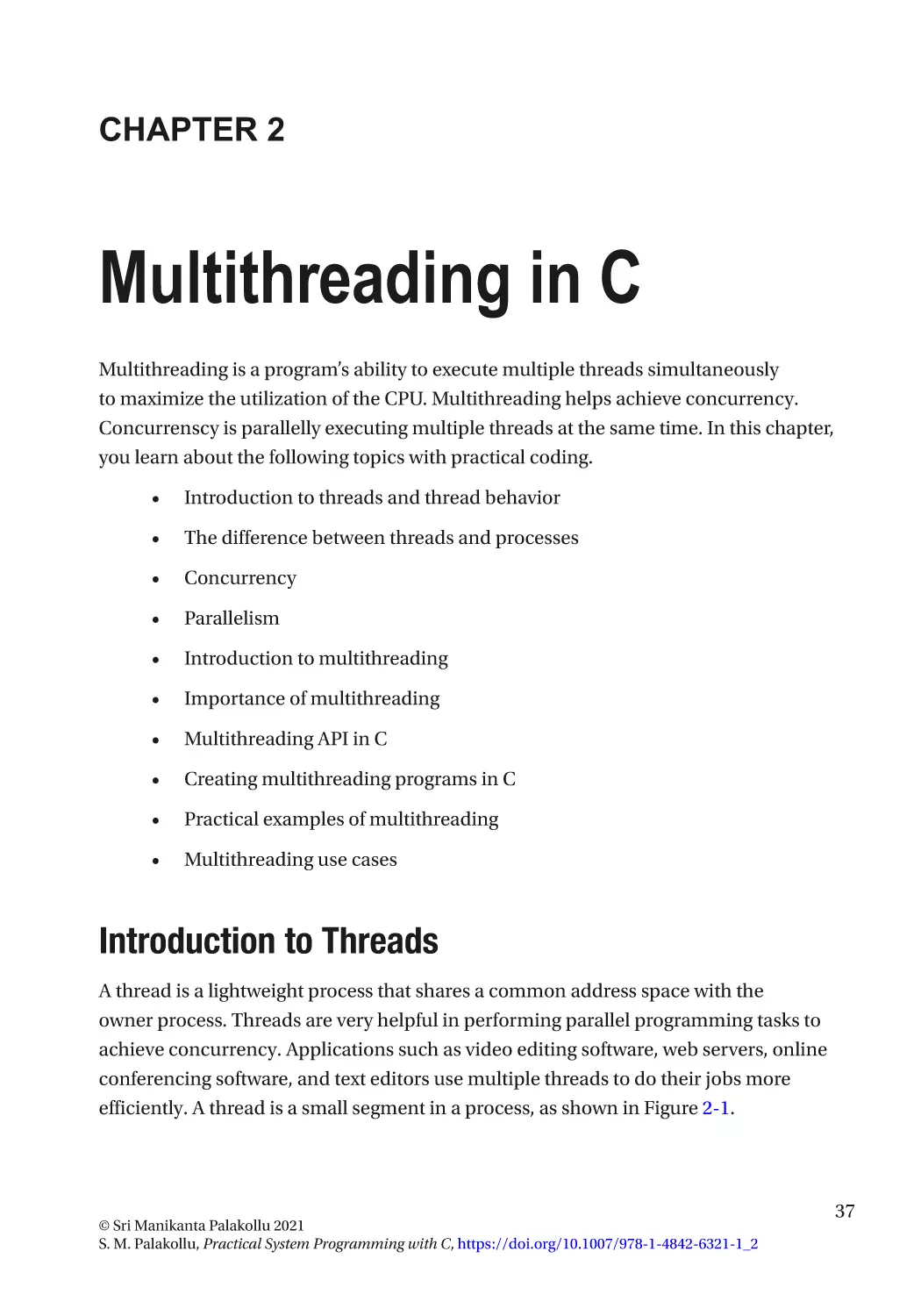 Chapter 2
Introduction to Threads