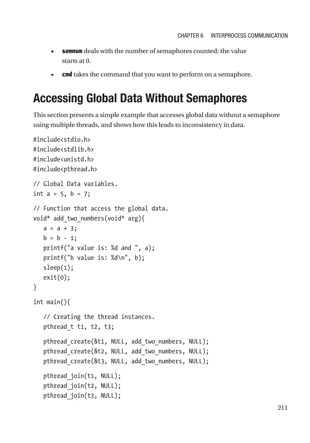 Accessing Global Data Without Semaphores