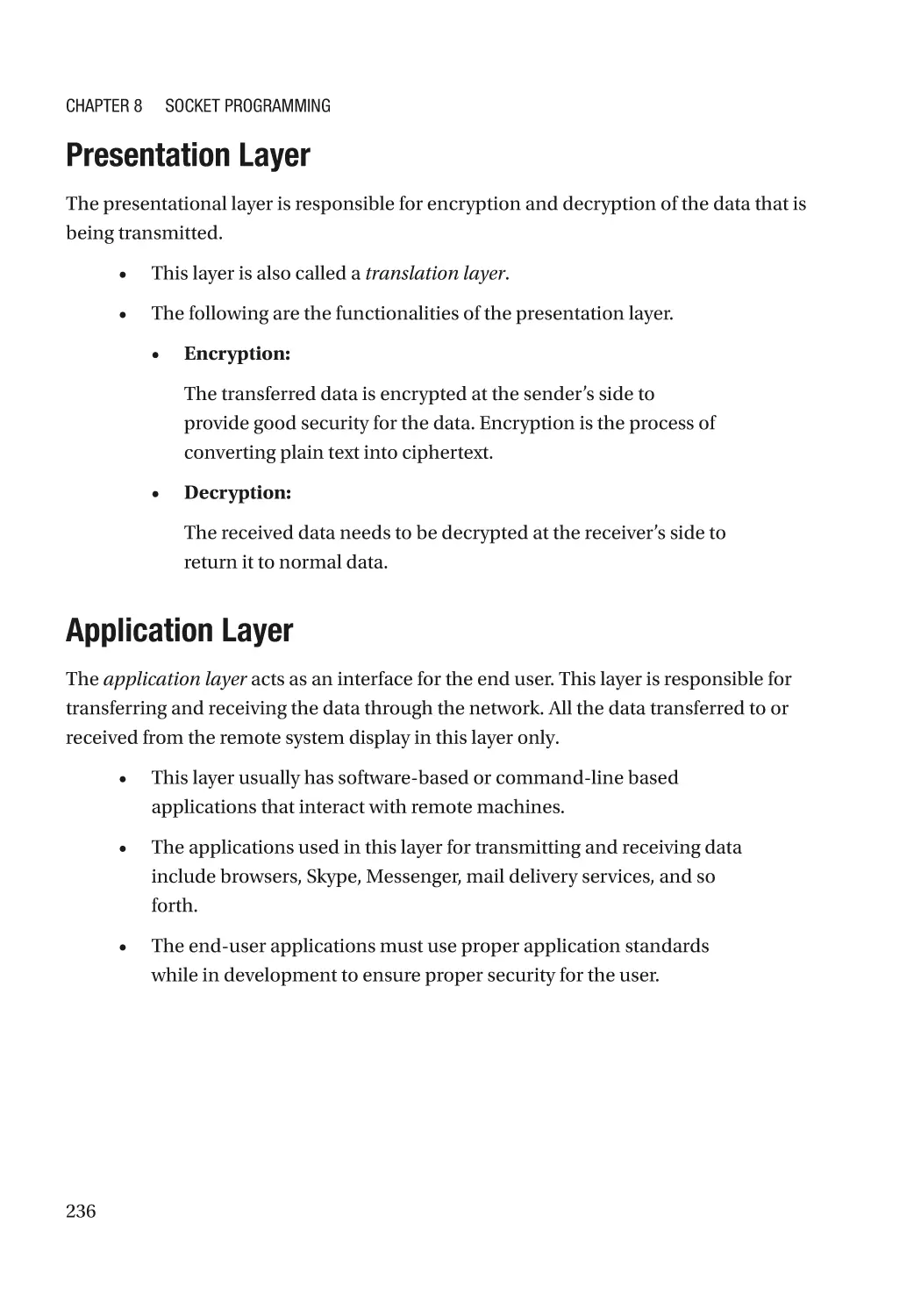 Presentation Layer
Application Layer