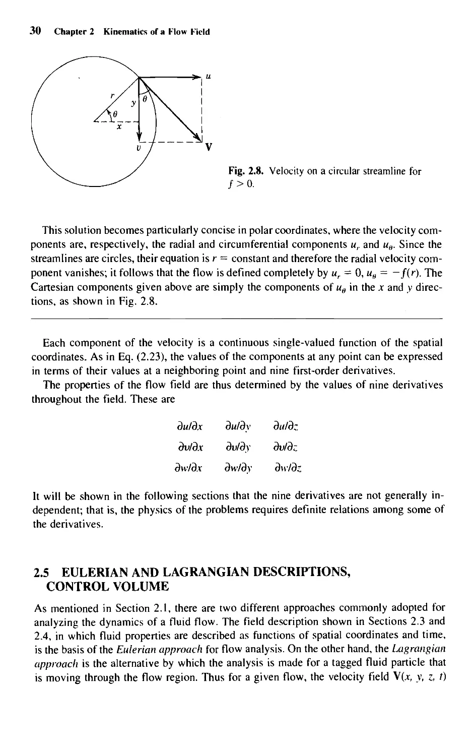 2.5 - Eulerian and Lagrangian Descriptions, Control Volume