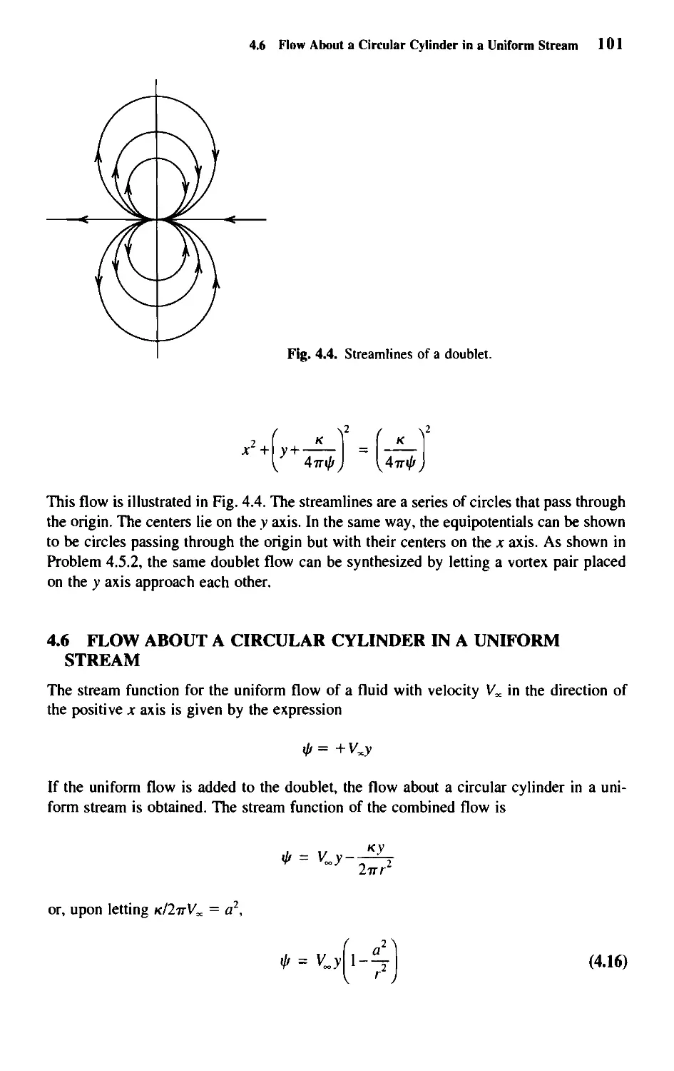 4.6 - Flow About a Circular Cylinder in a Uniform Stream