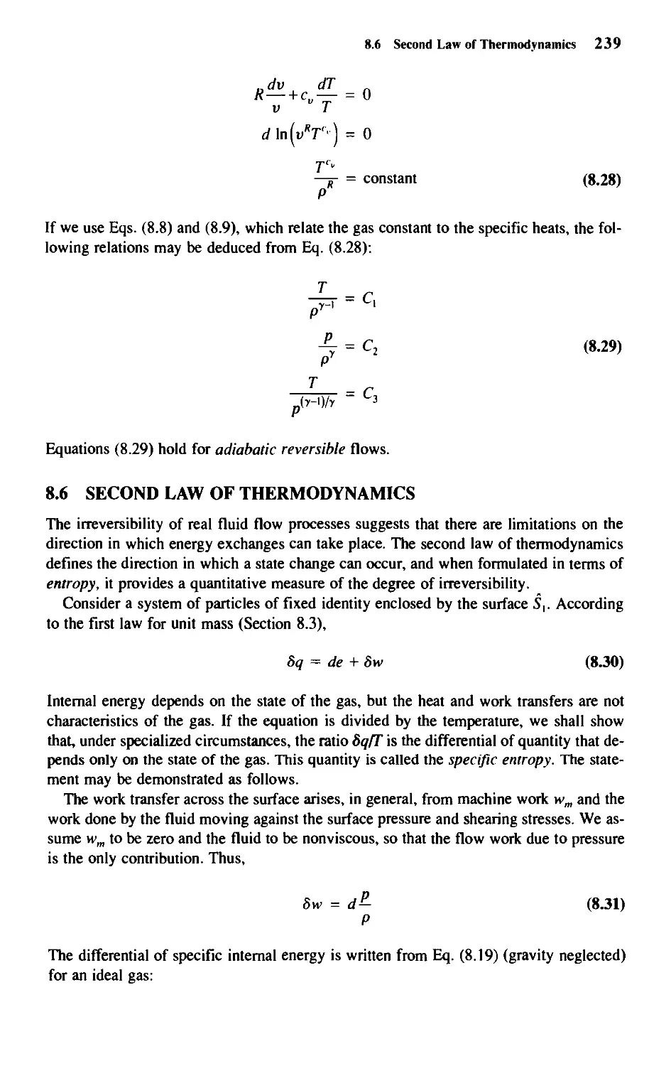 8.6 - Second Law of Thermodynamics