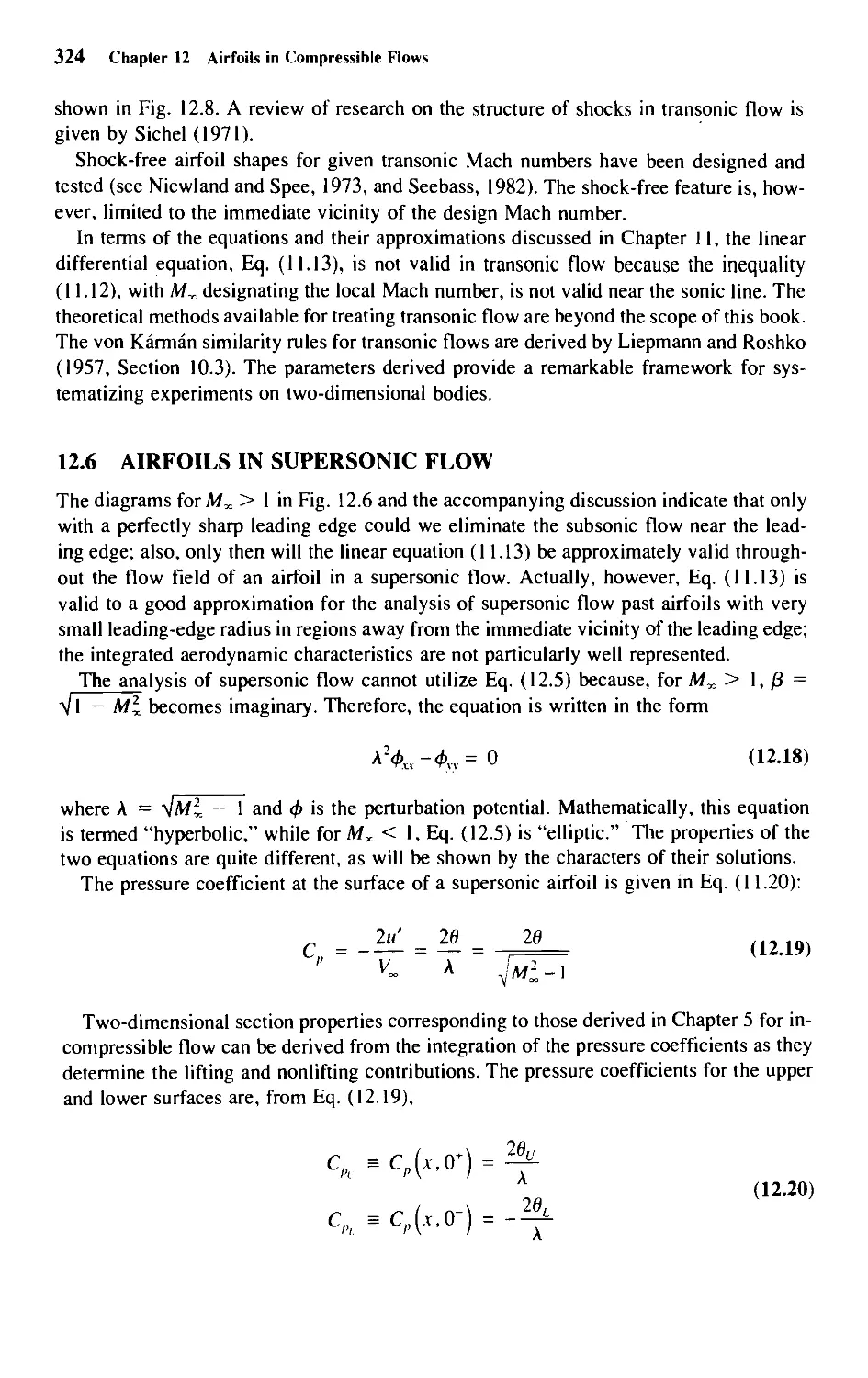 12.6 - Airfoils in Supersonic Flow