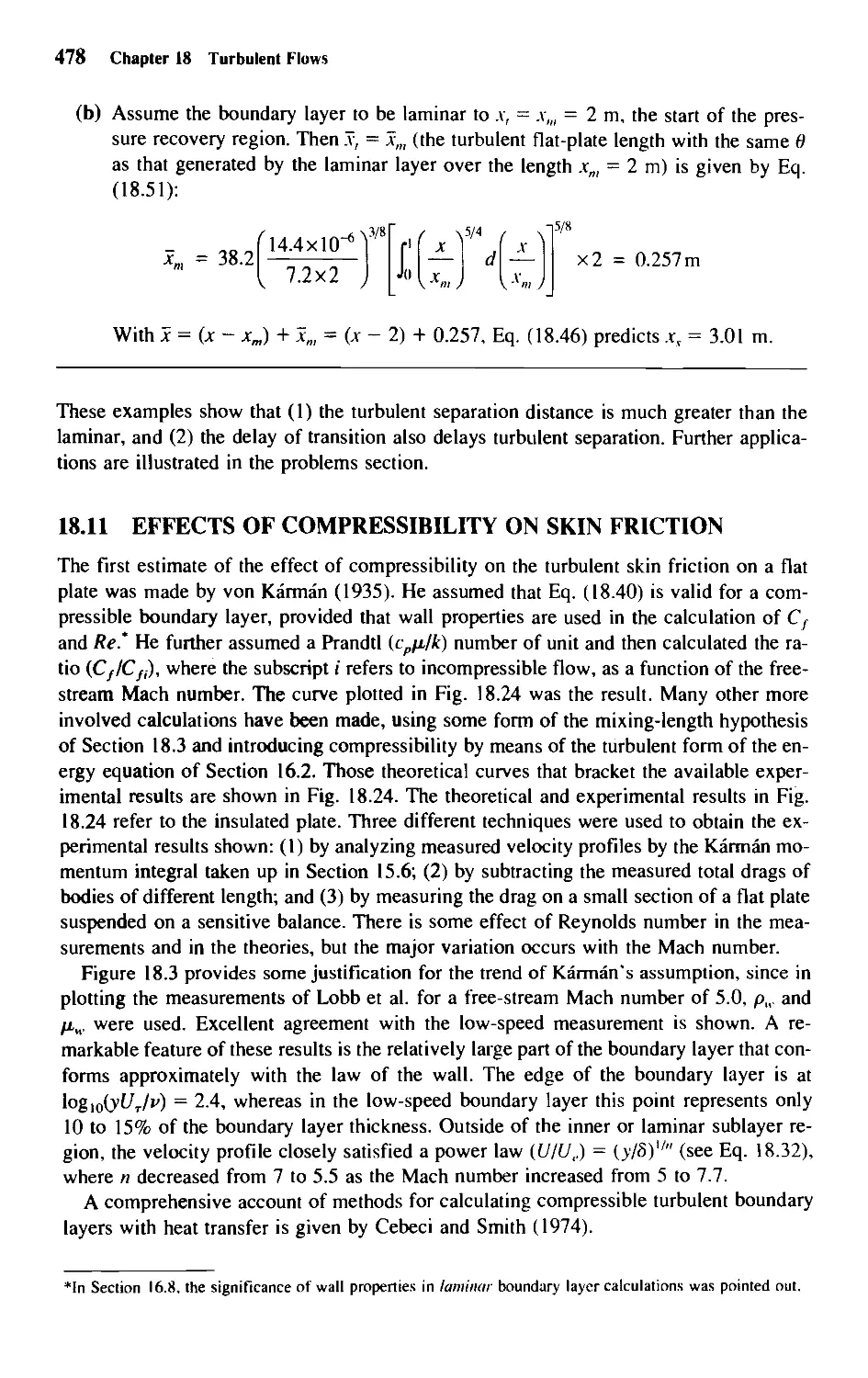 18.11 - Effects of Compressibility on Skin Friction