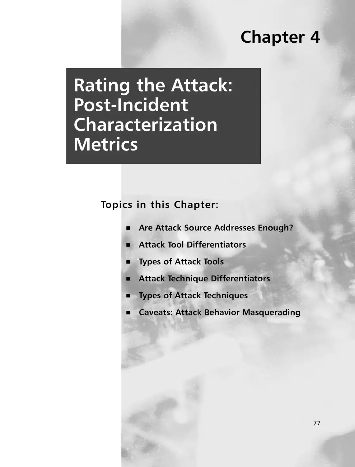 Chapter 4 Rating the Attack