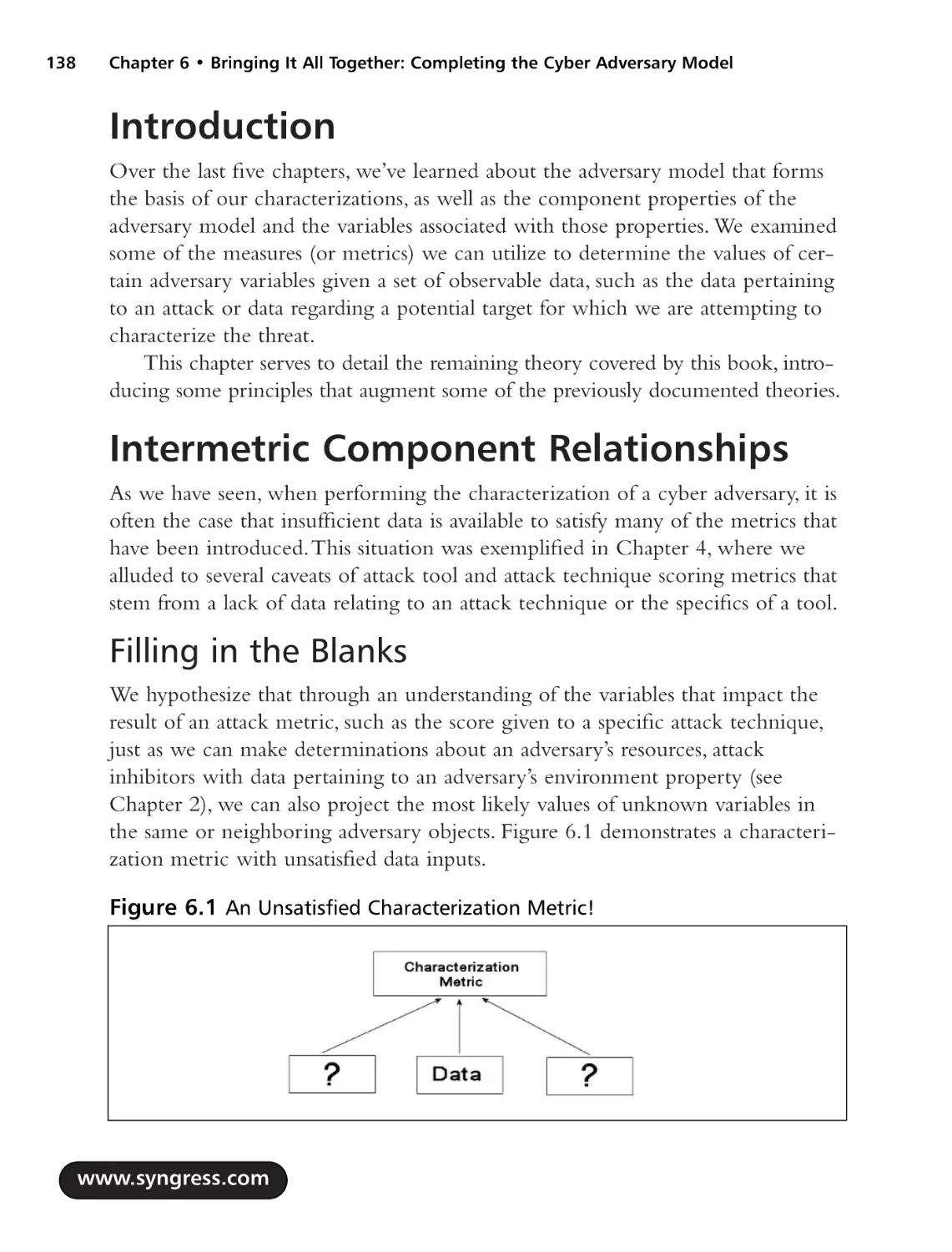 Introduction
Intermetric Component Relationships
Filling in the Blanks