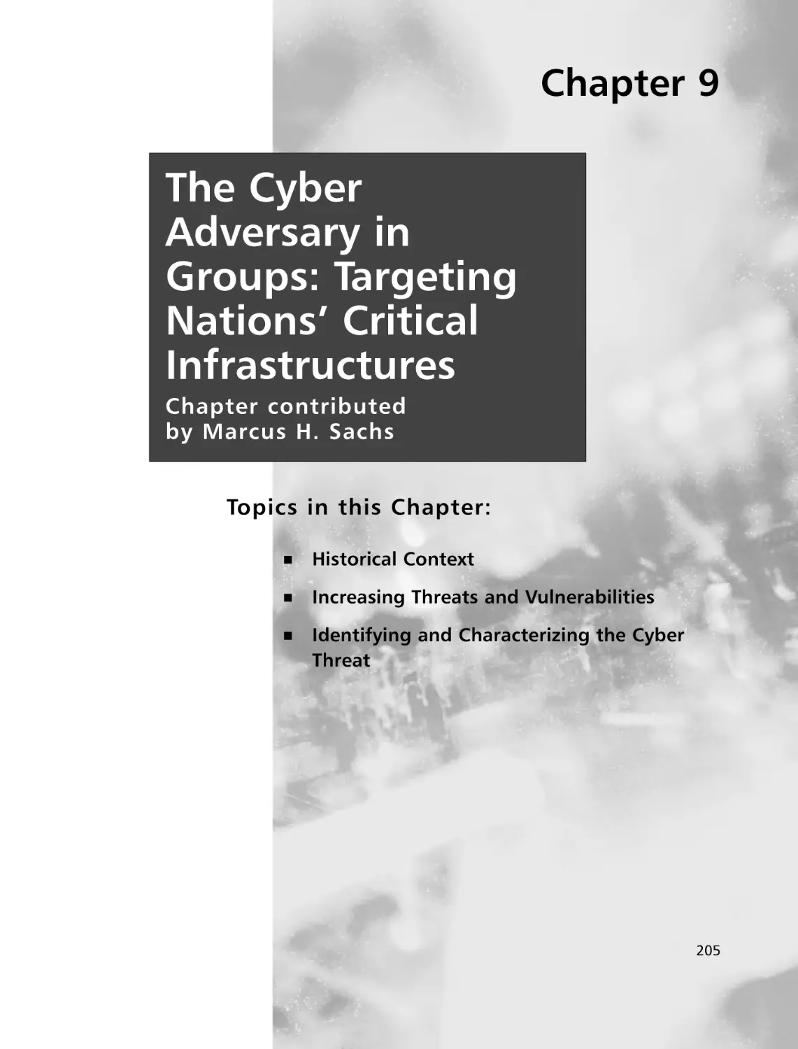 Chapter 9 The Cyber Adversary in Groups
