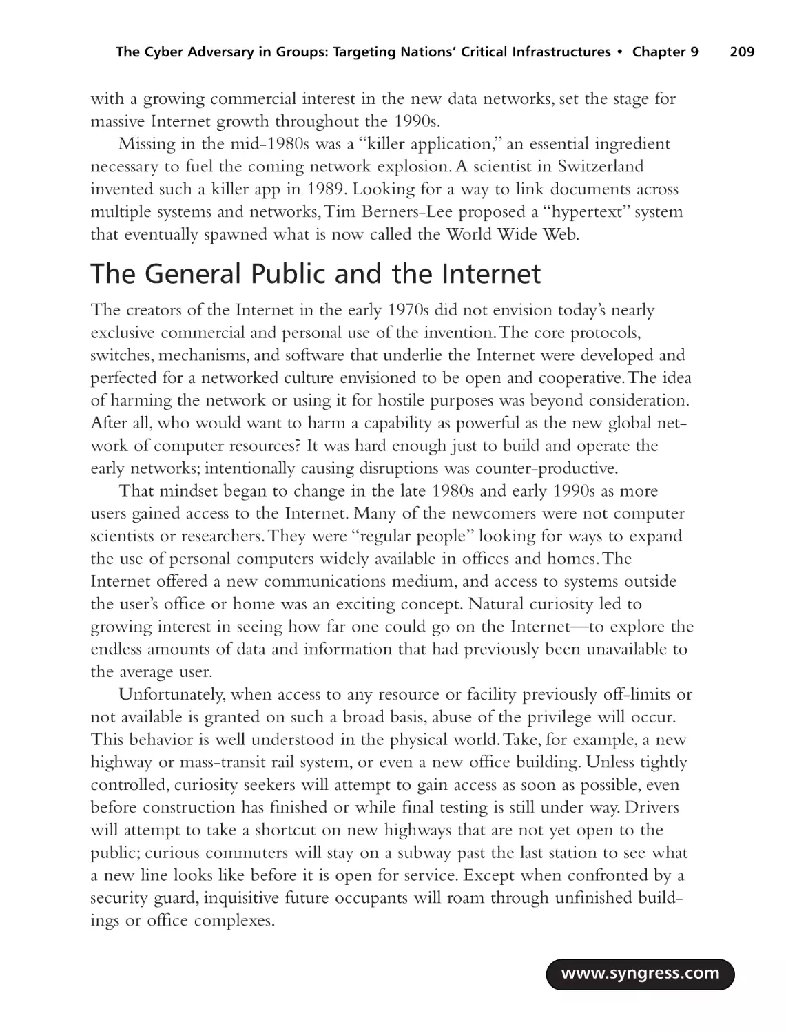 The General Public and the Internet