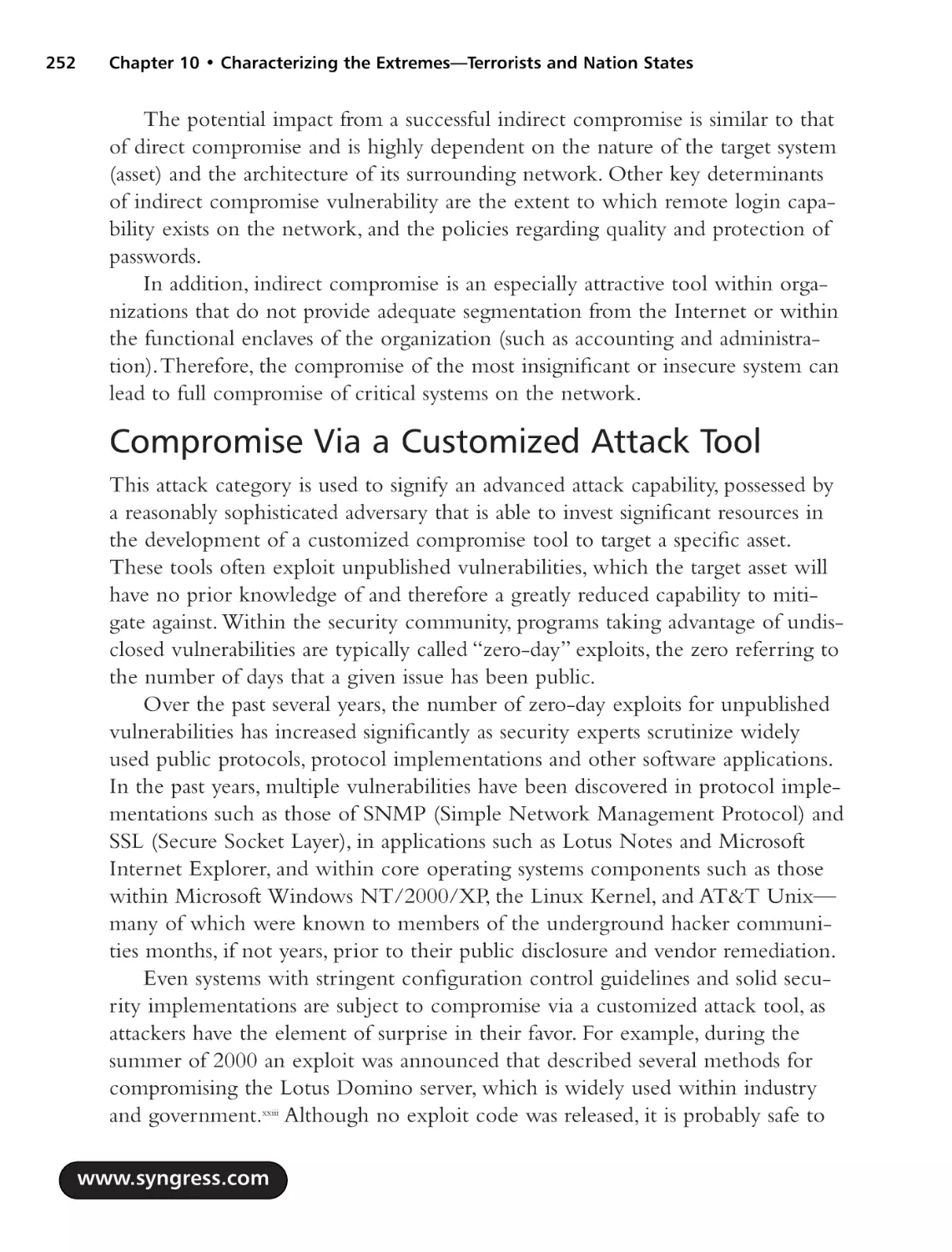 Compromise Via a Customized Attack Tool