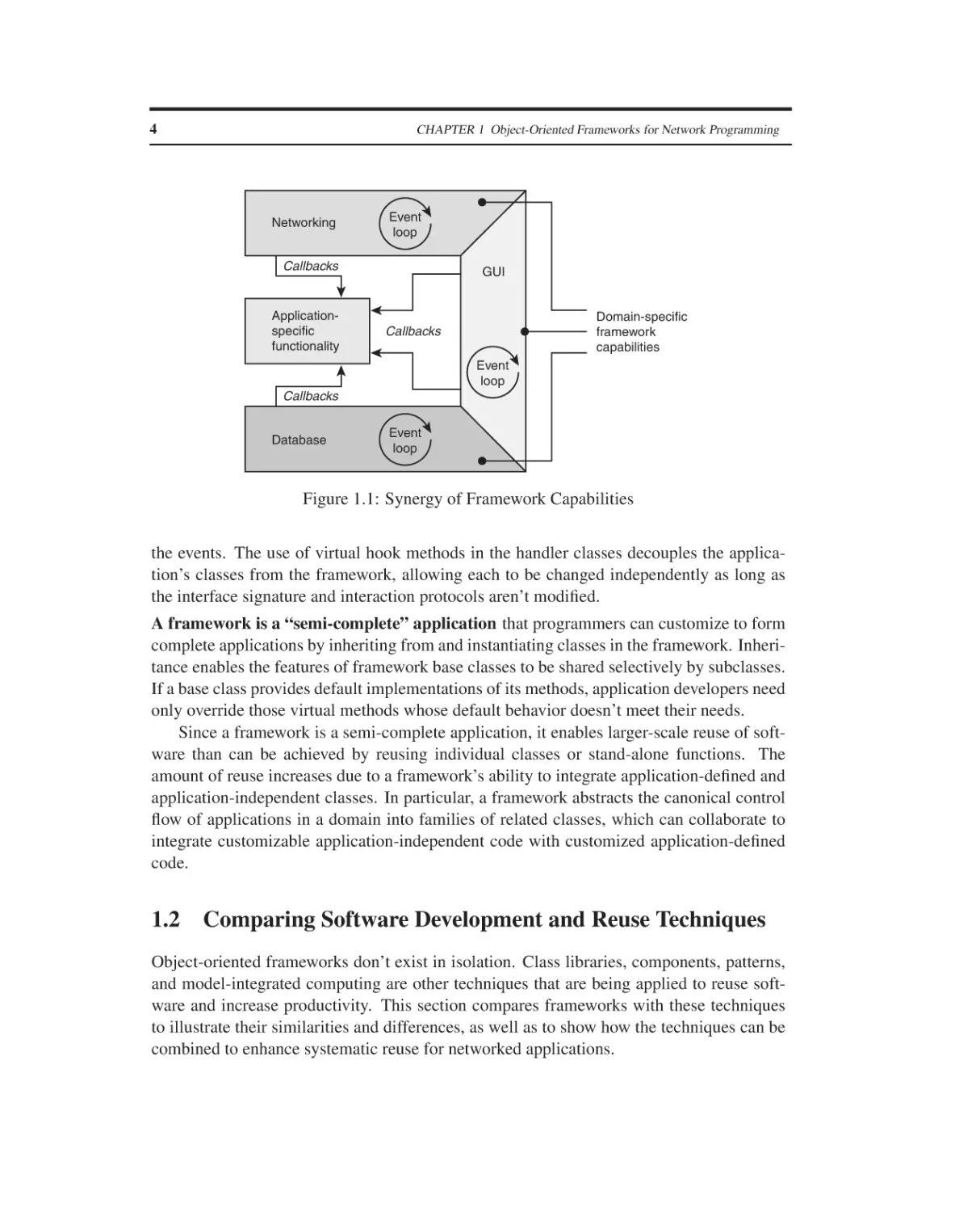 1.2 Comparing Software Development and Reuse Techniques