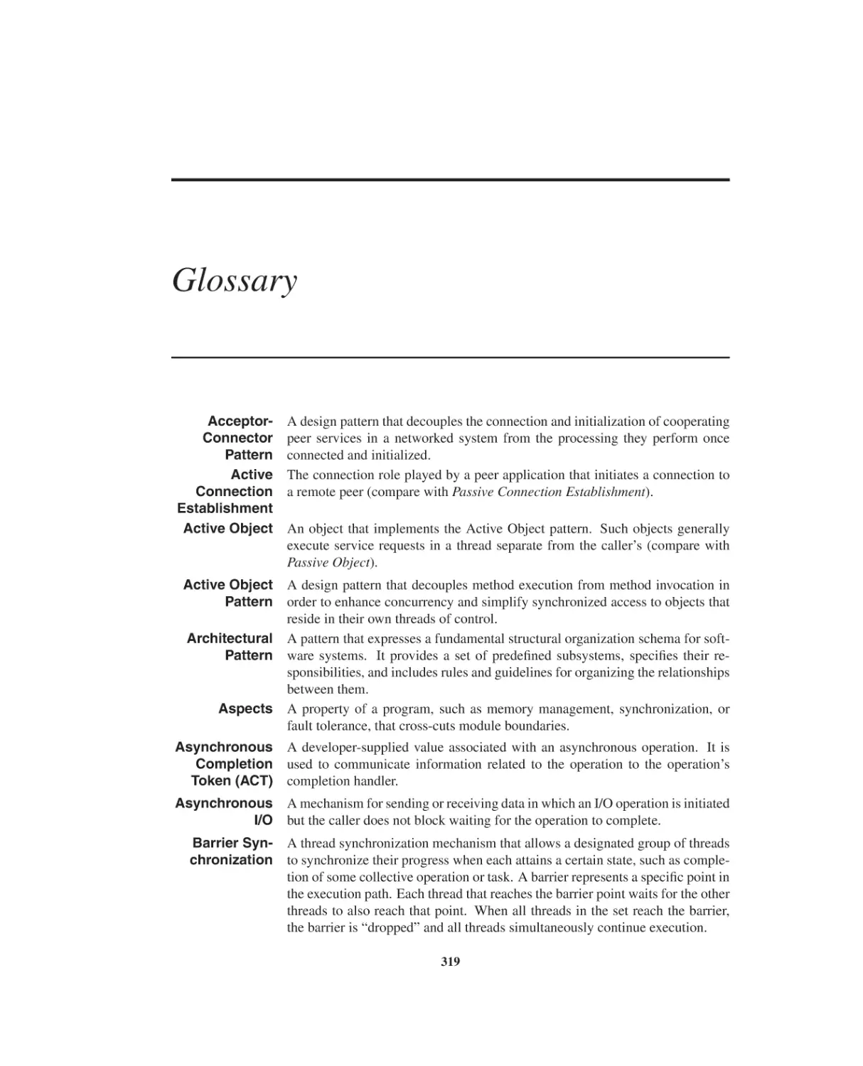 Glossary
A
B