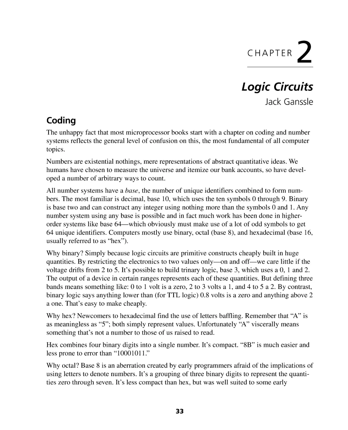 Chapter 2
Coding