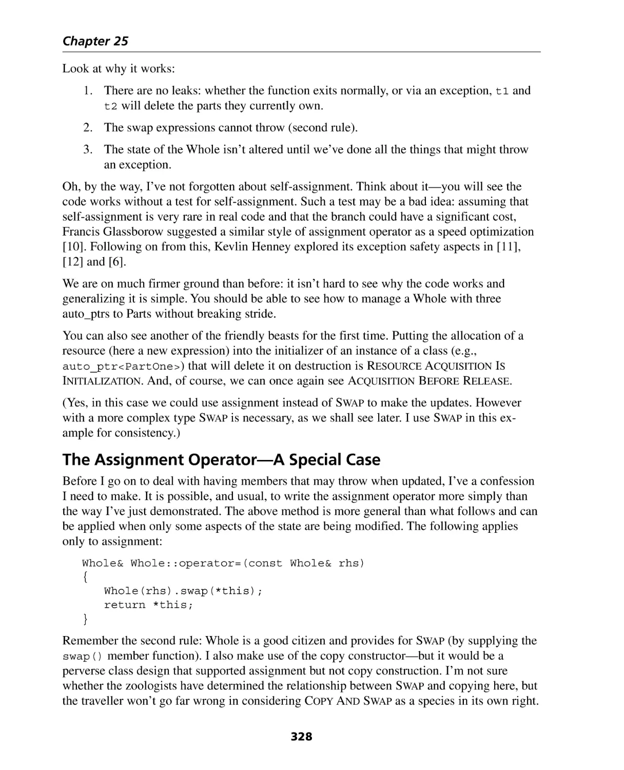 The Assignment Operator—A Special Case