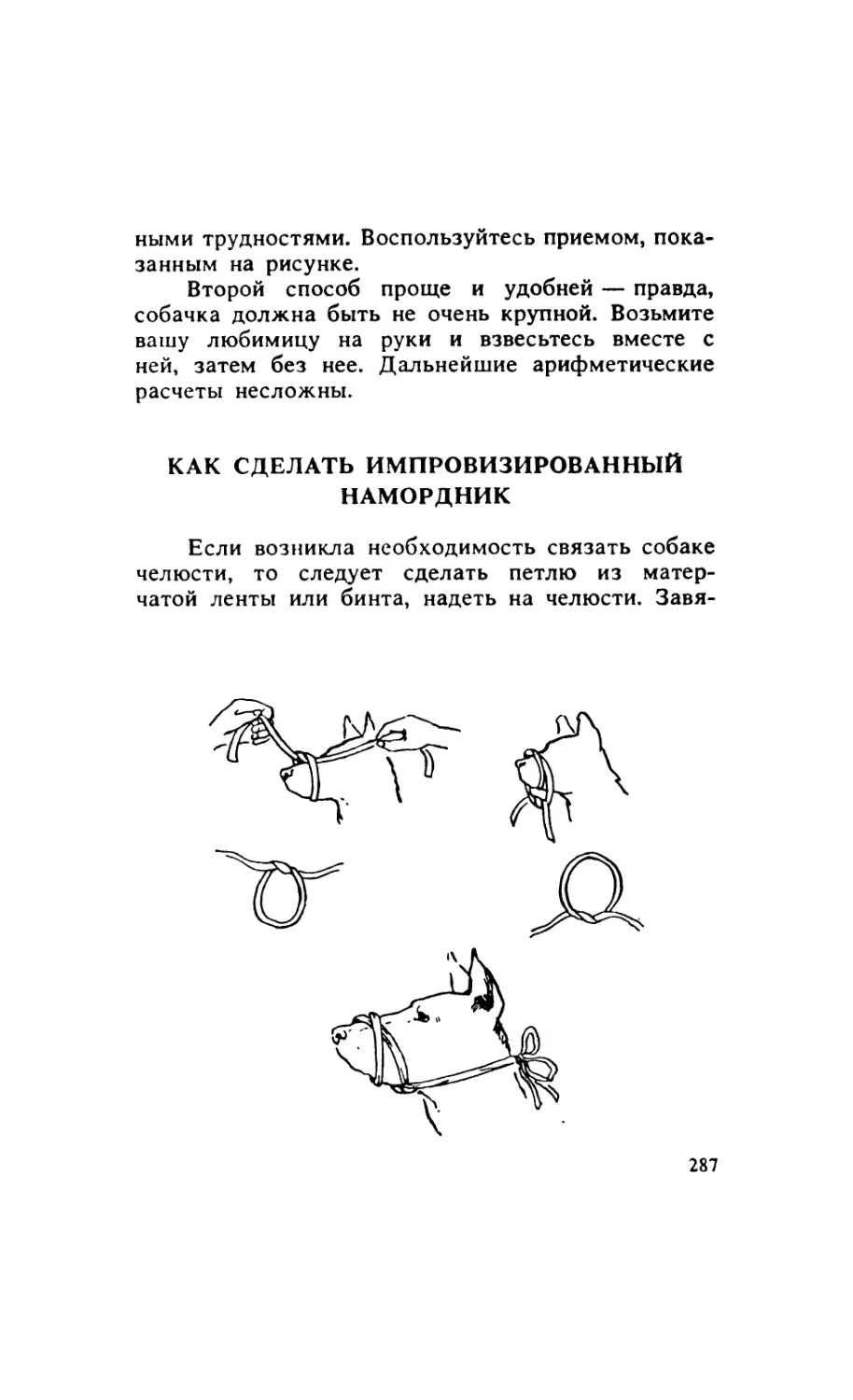 15.13. Как сделать импровизированный намордник