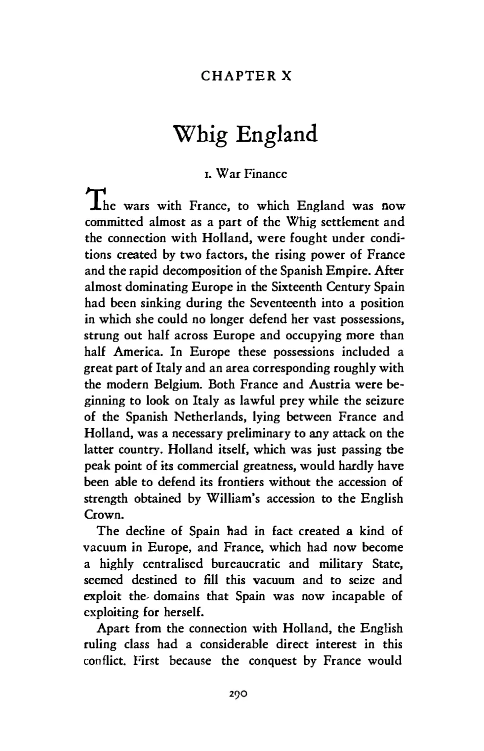 X Whig England