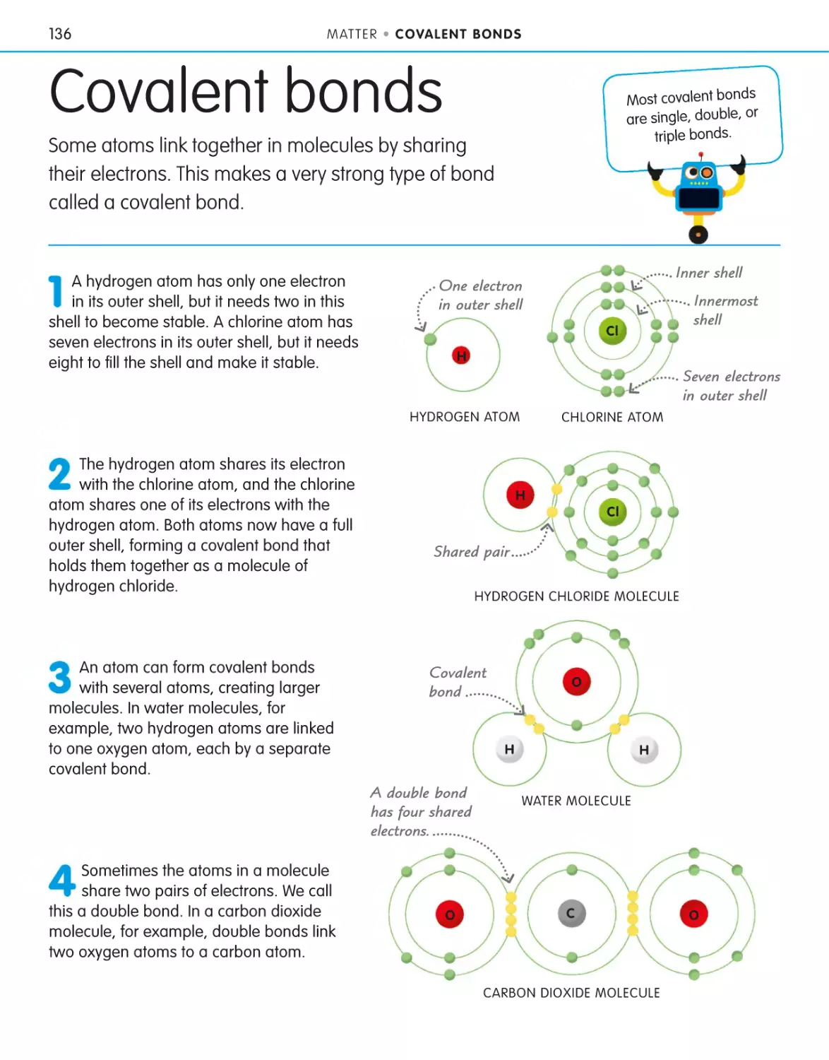 Covalent bonds 136