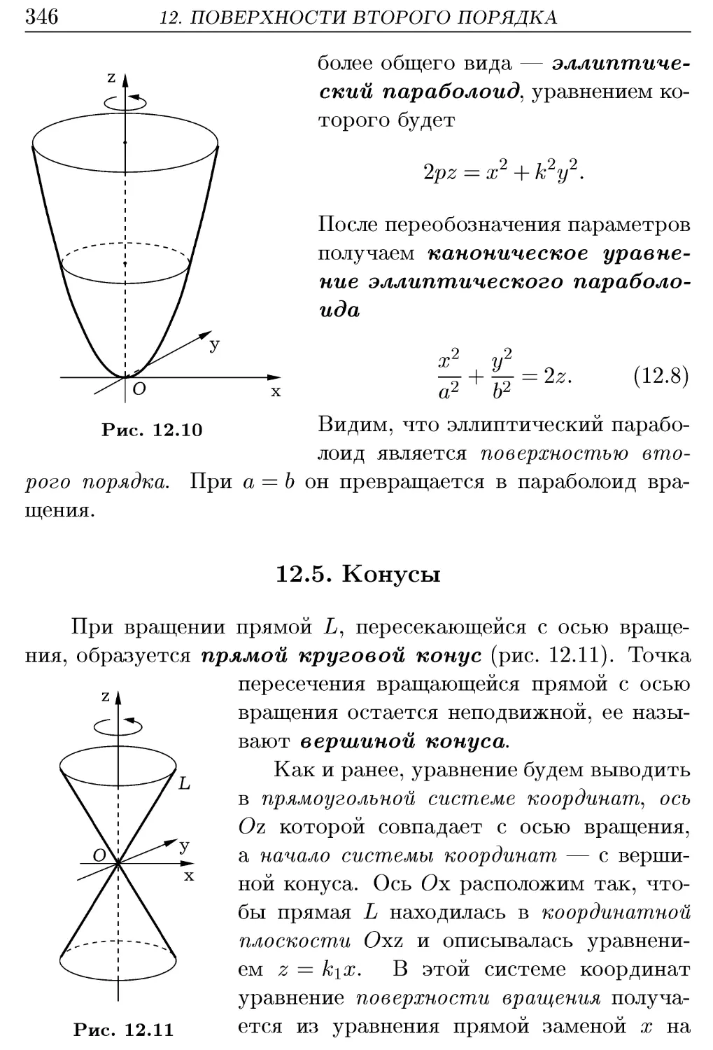 12.5. Конусы