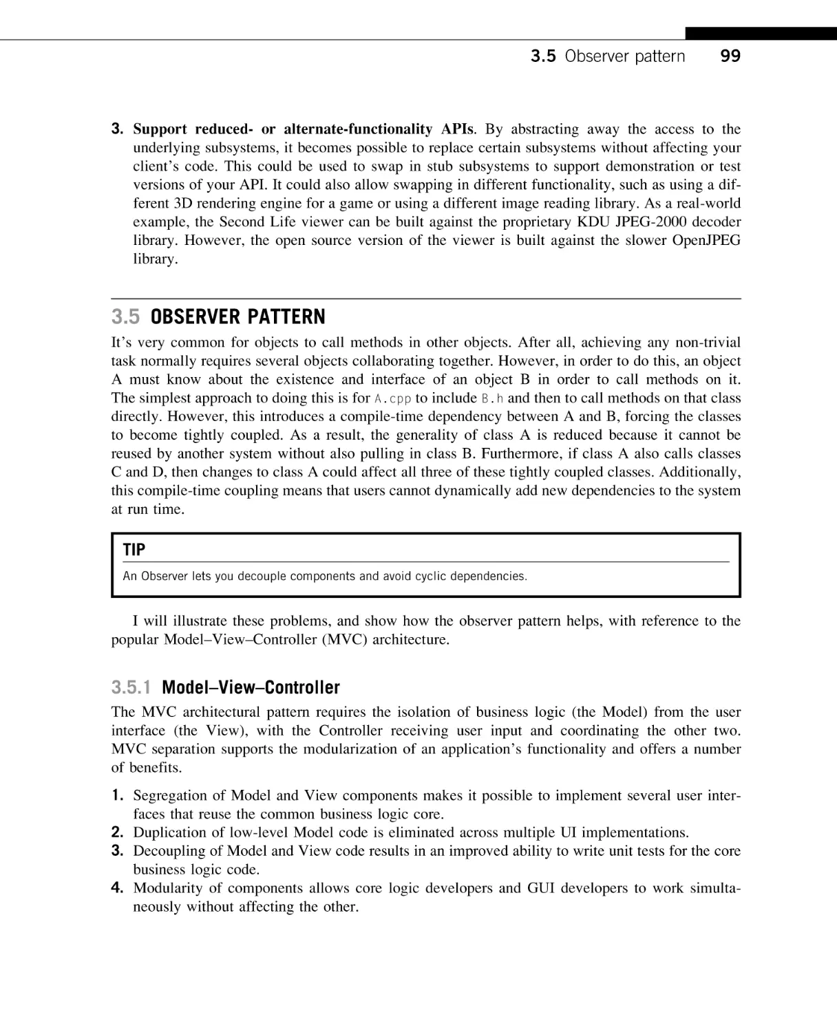 Observer Pattern
Model-View-Controller