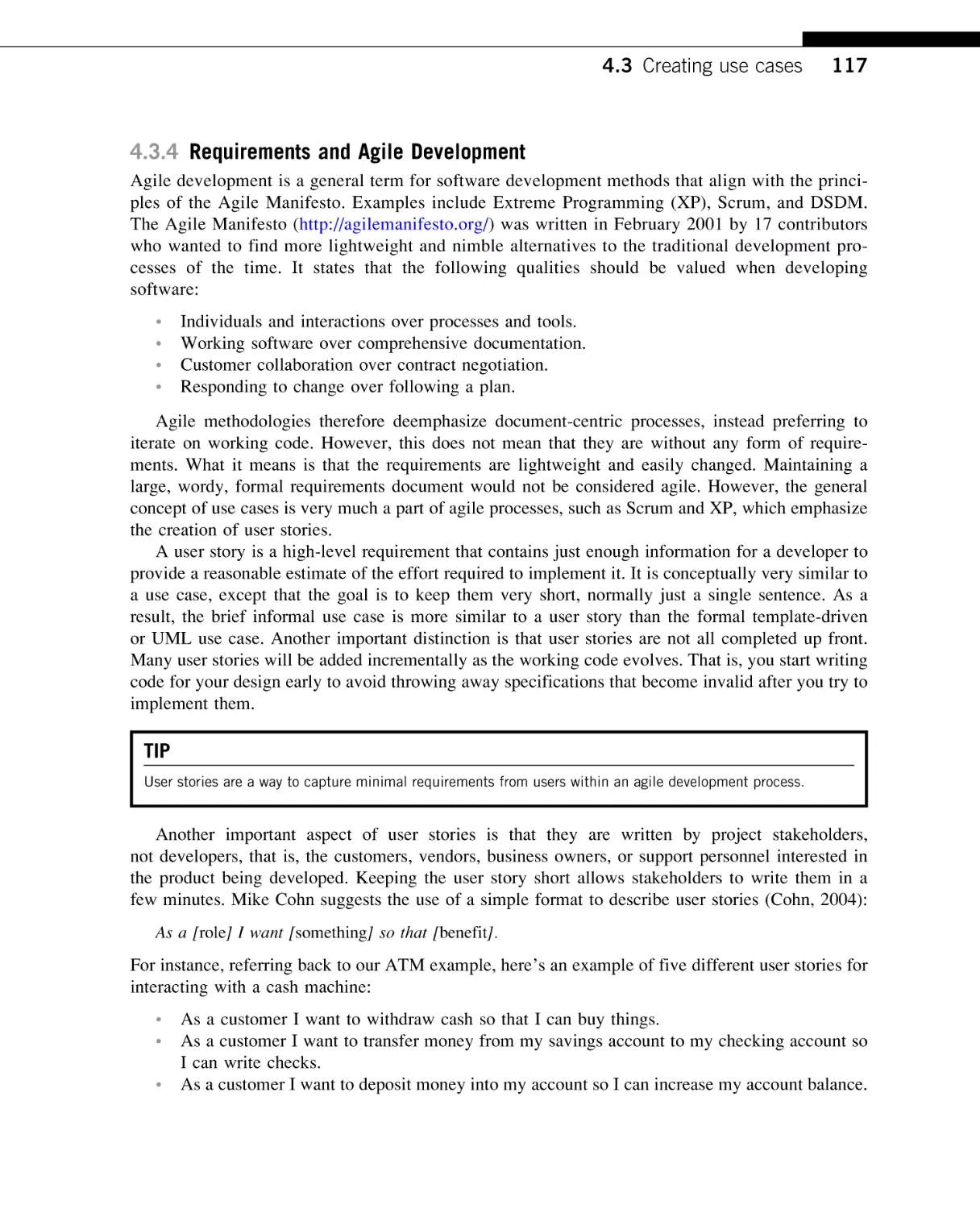 Requirements and Agile Development
