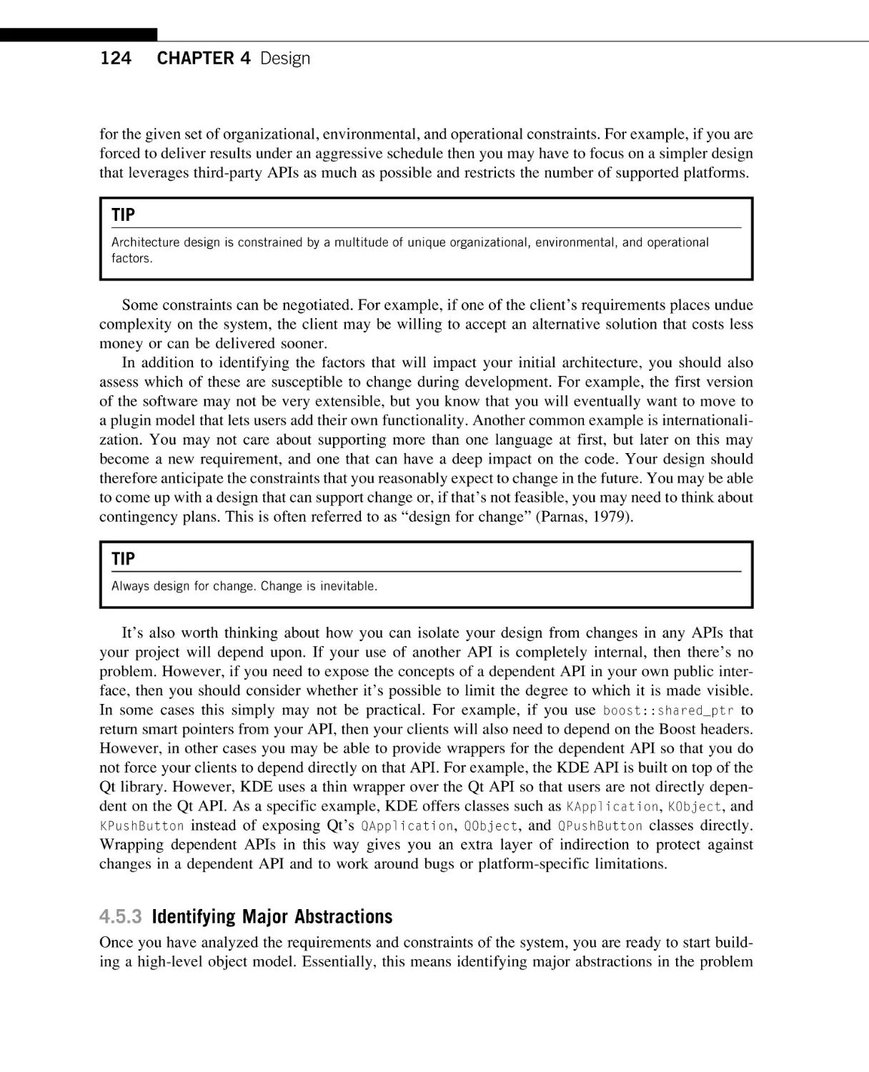 Identifying Major Abstractions