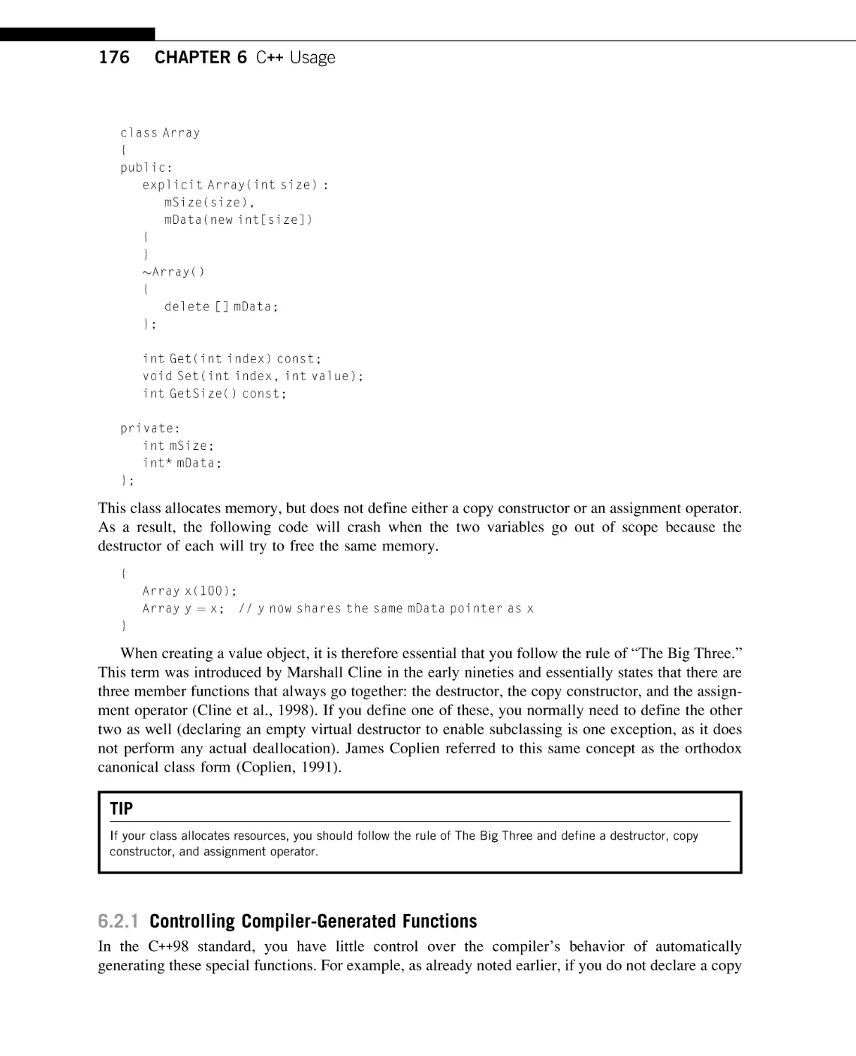 Controlling Compiler-Generated Functions
Advantages of Scripting