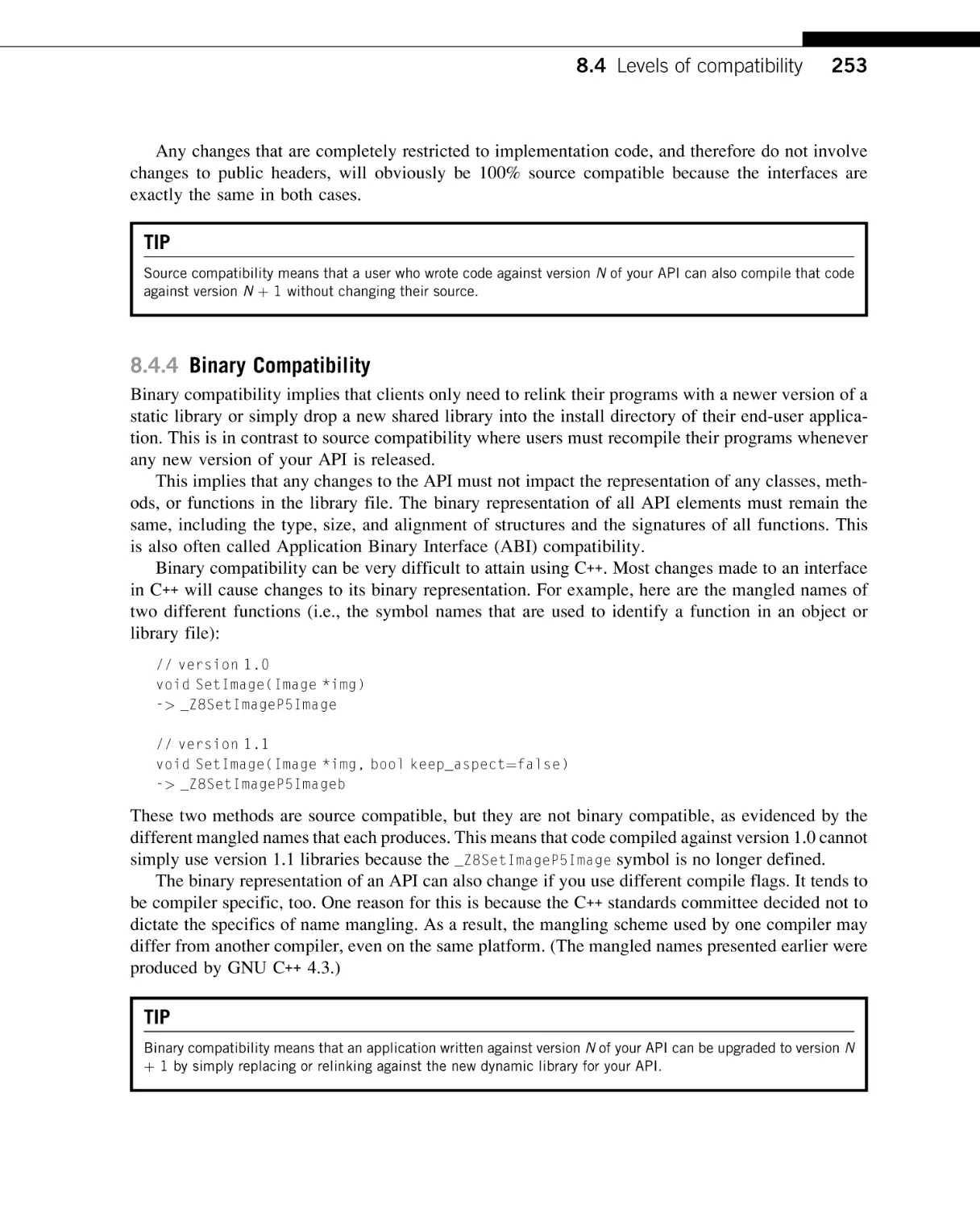 Binary Compatibility