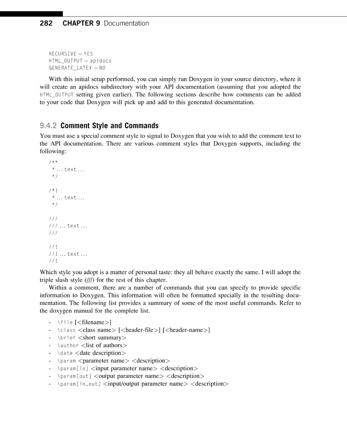 Comment Style and Commands
Useful Linux Utilities