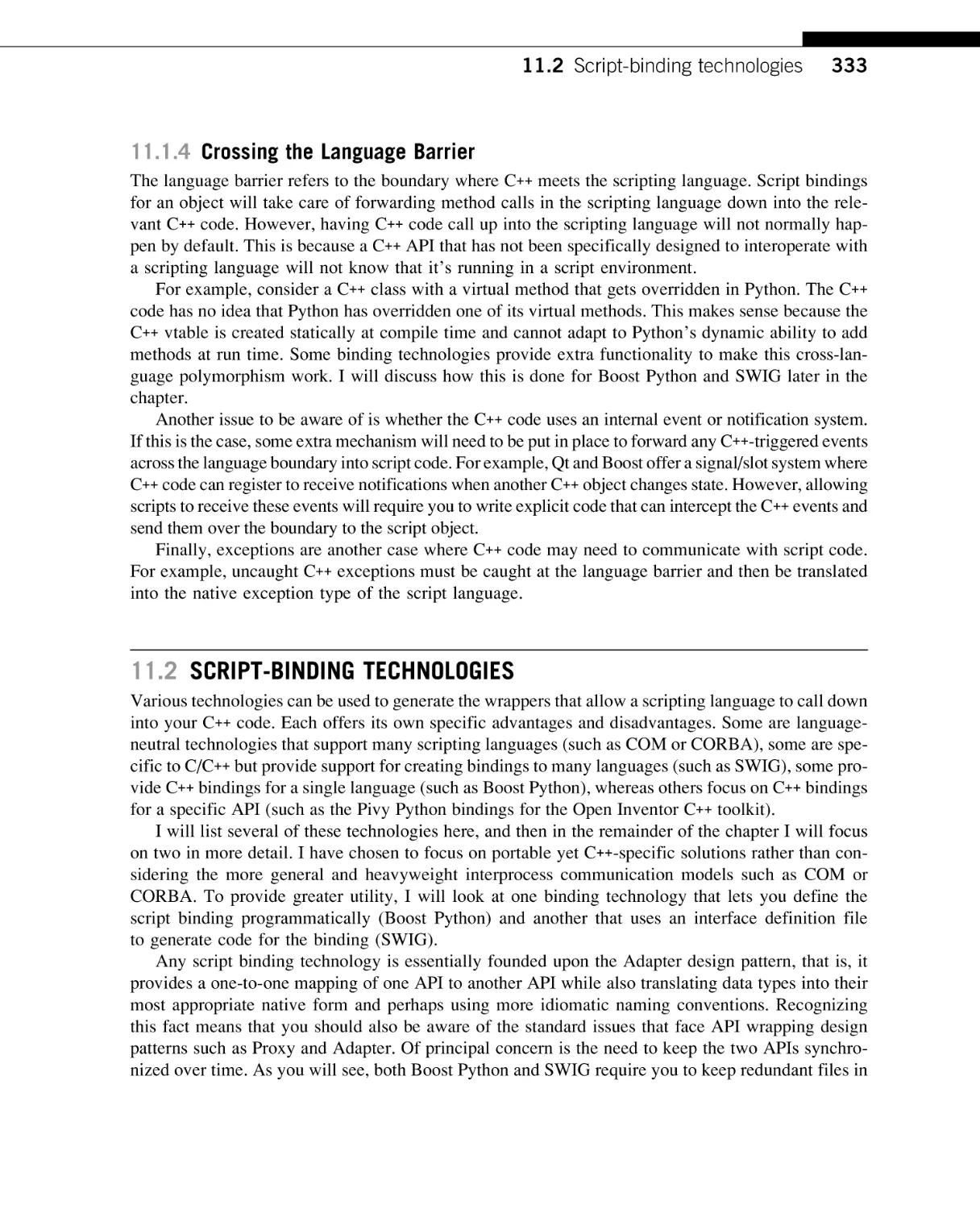 Crossing the Language Barrier
Script-binding Technologies