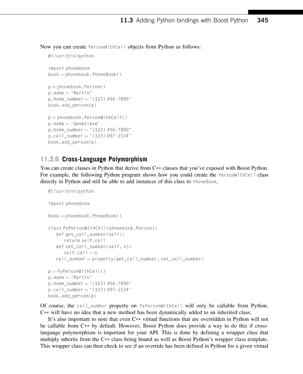 Cross-Language Polymorphism