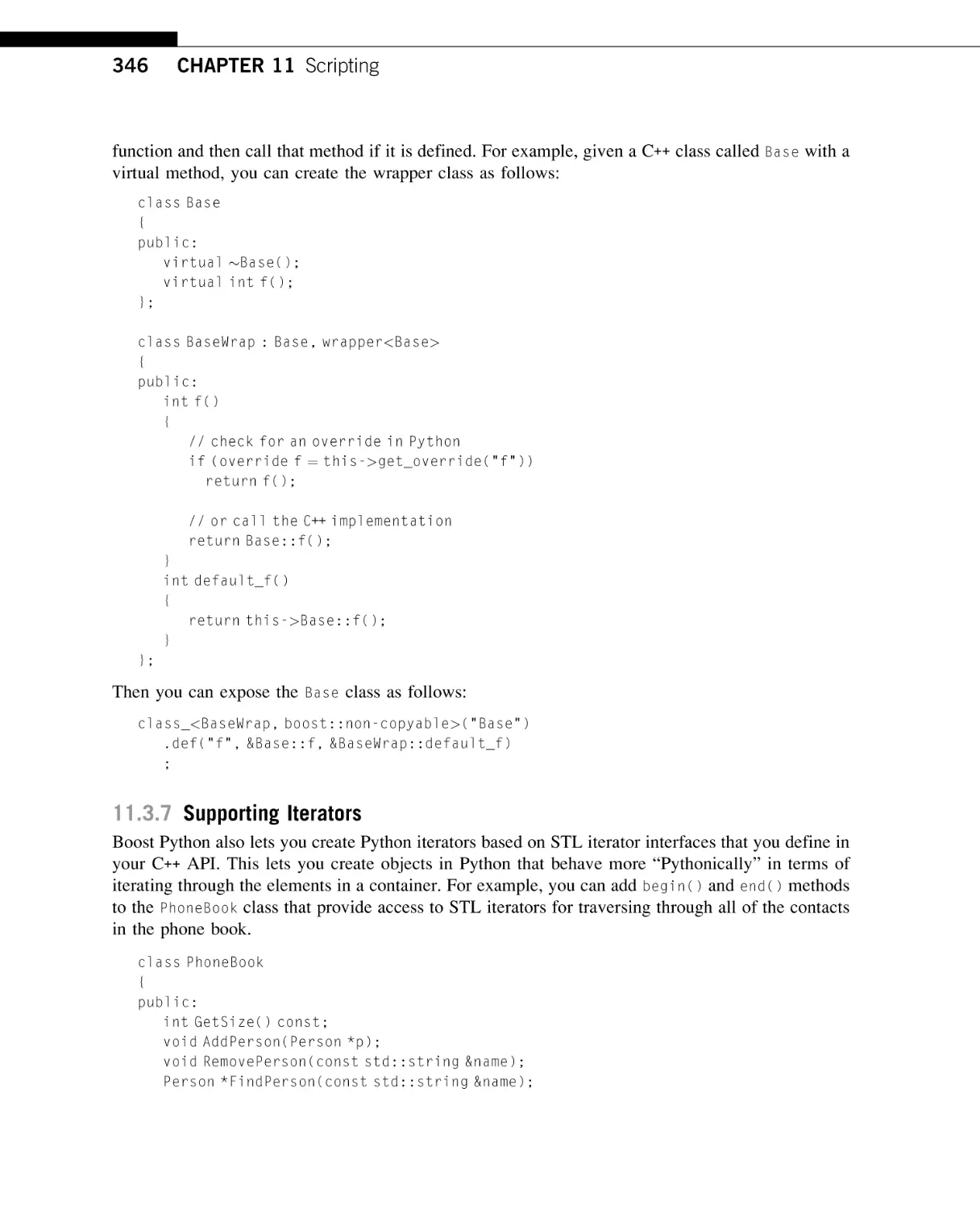 The Proxy Pattern
Supporting Iterators