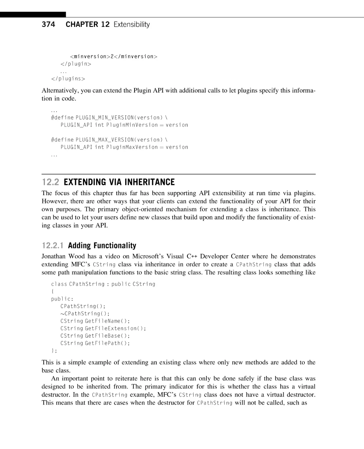 Memory Optimization
Extending Via Inheritance