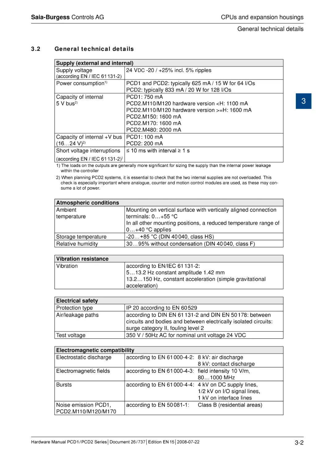 3.2	General technical details