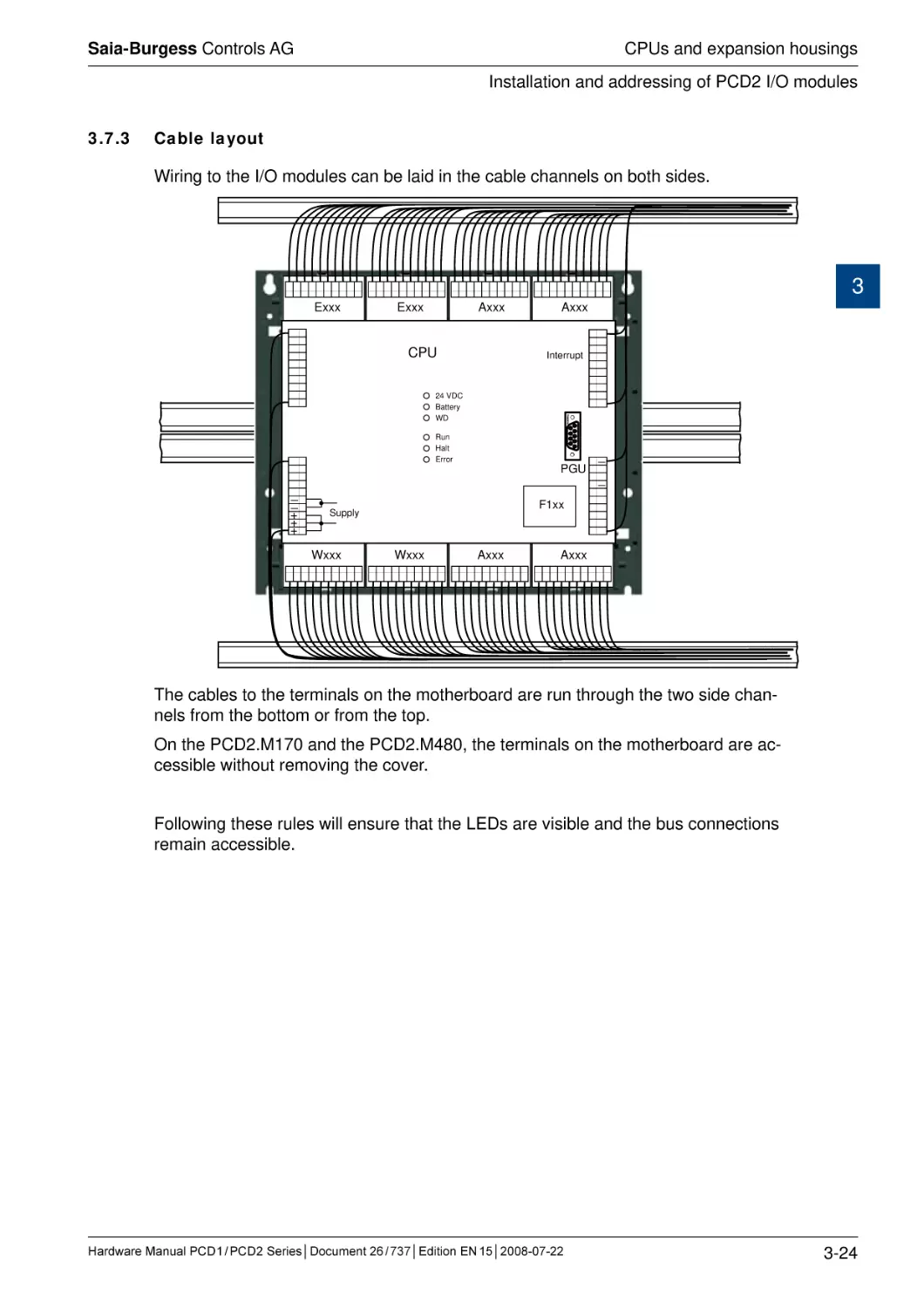 3.7.3	Cable layout