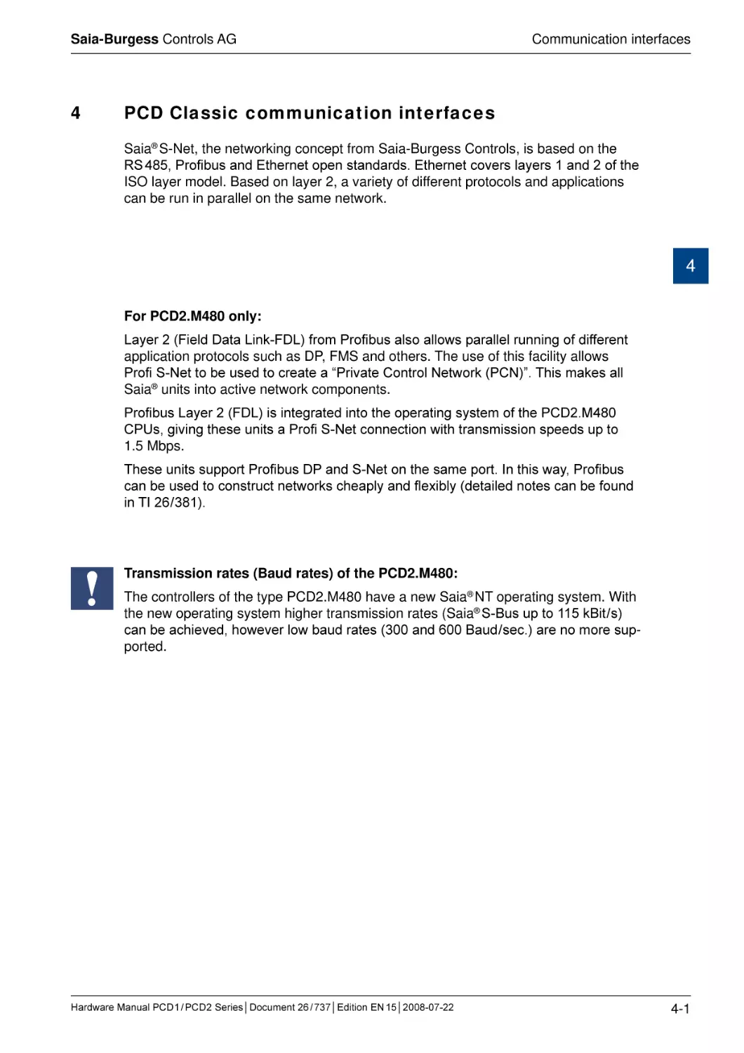 4	PCD Classic communication interfaces